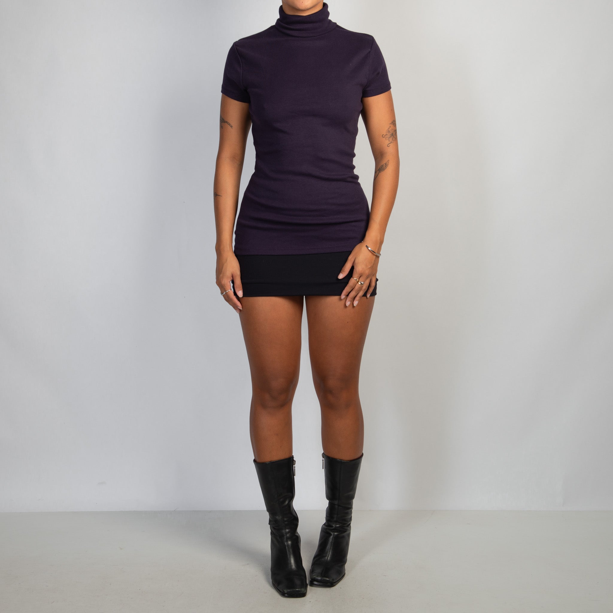 TURTLENECK SHORT SLEEVE TOP