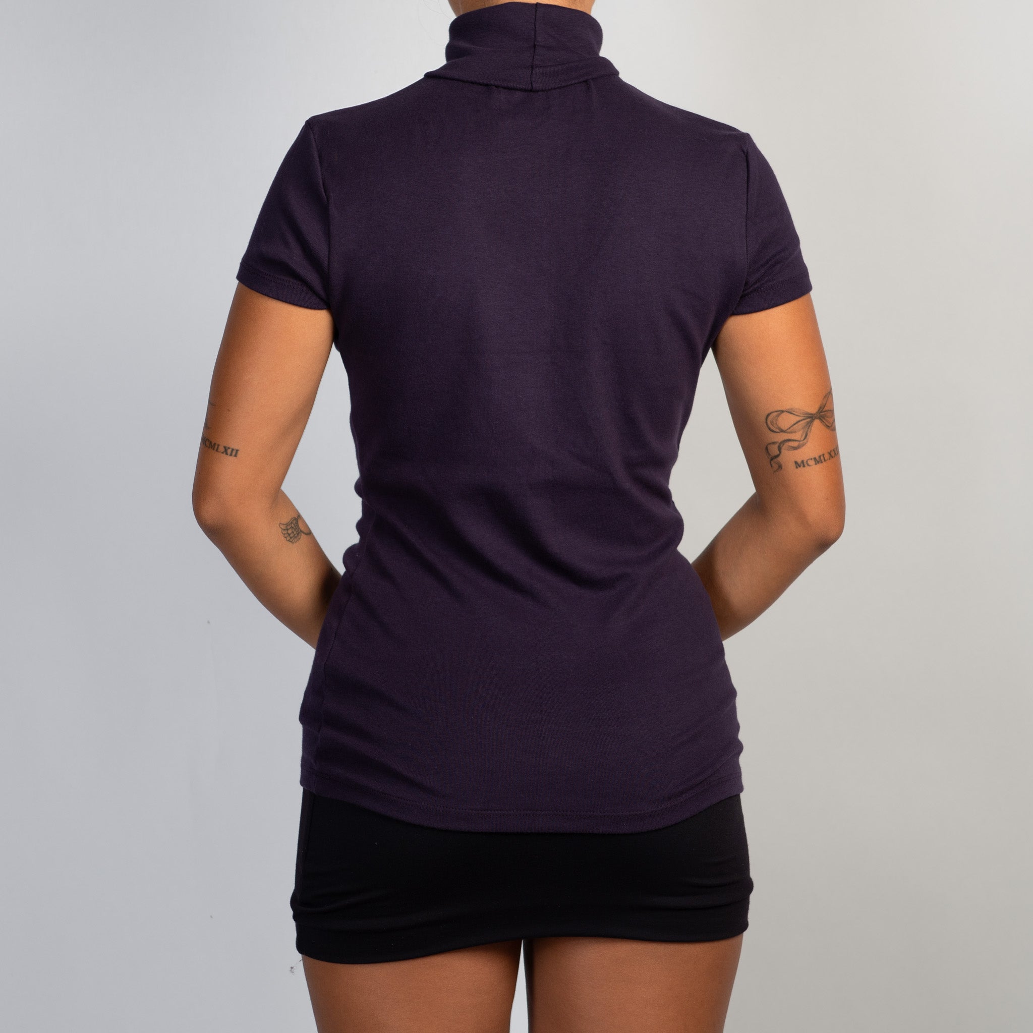 TURTLENECK SHORT SLEEVE TOP