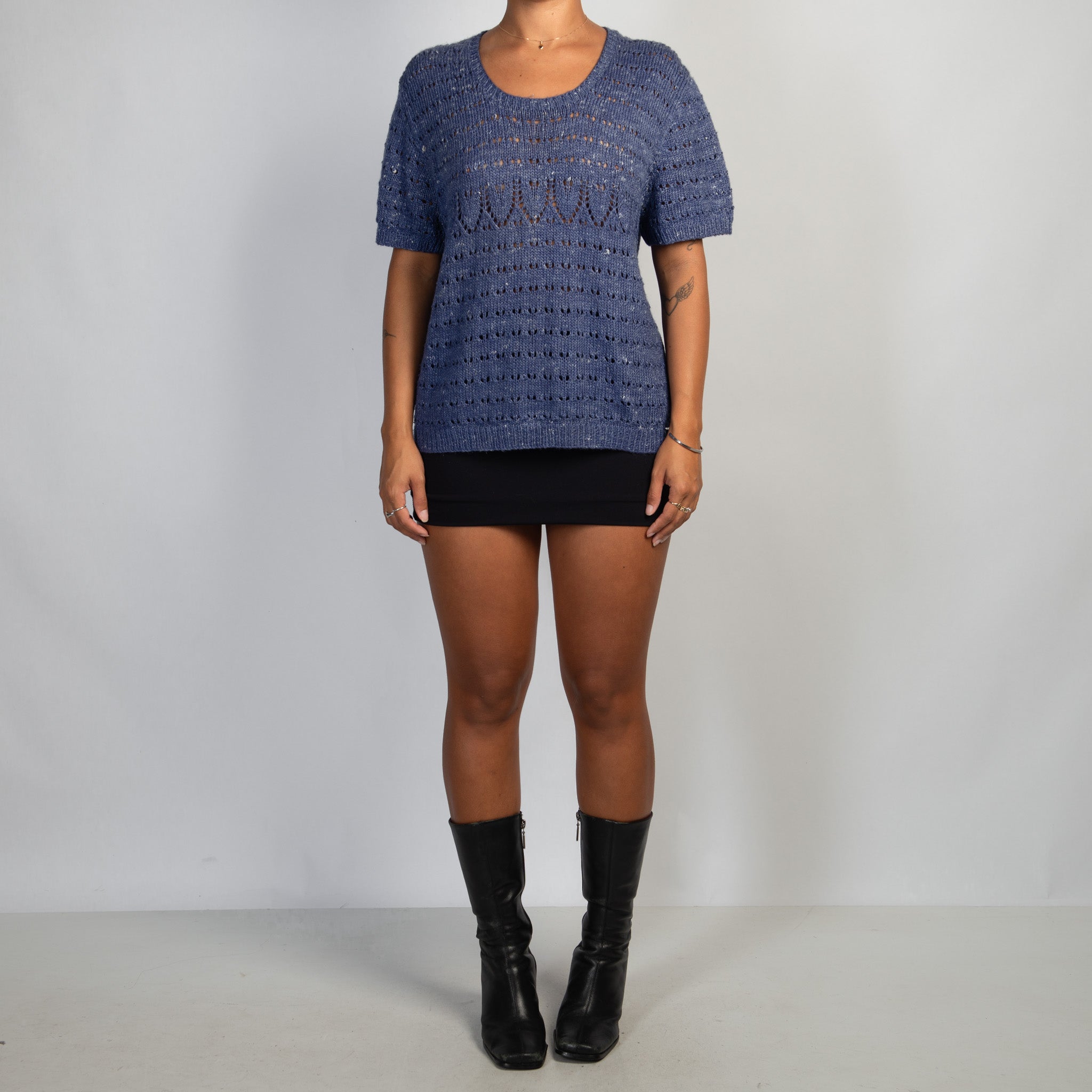 PURPLE KNIT TOP