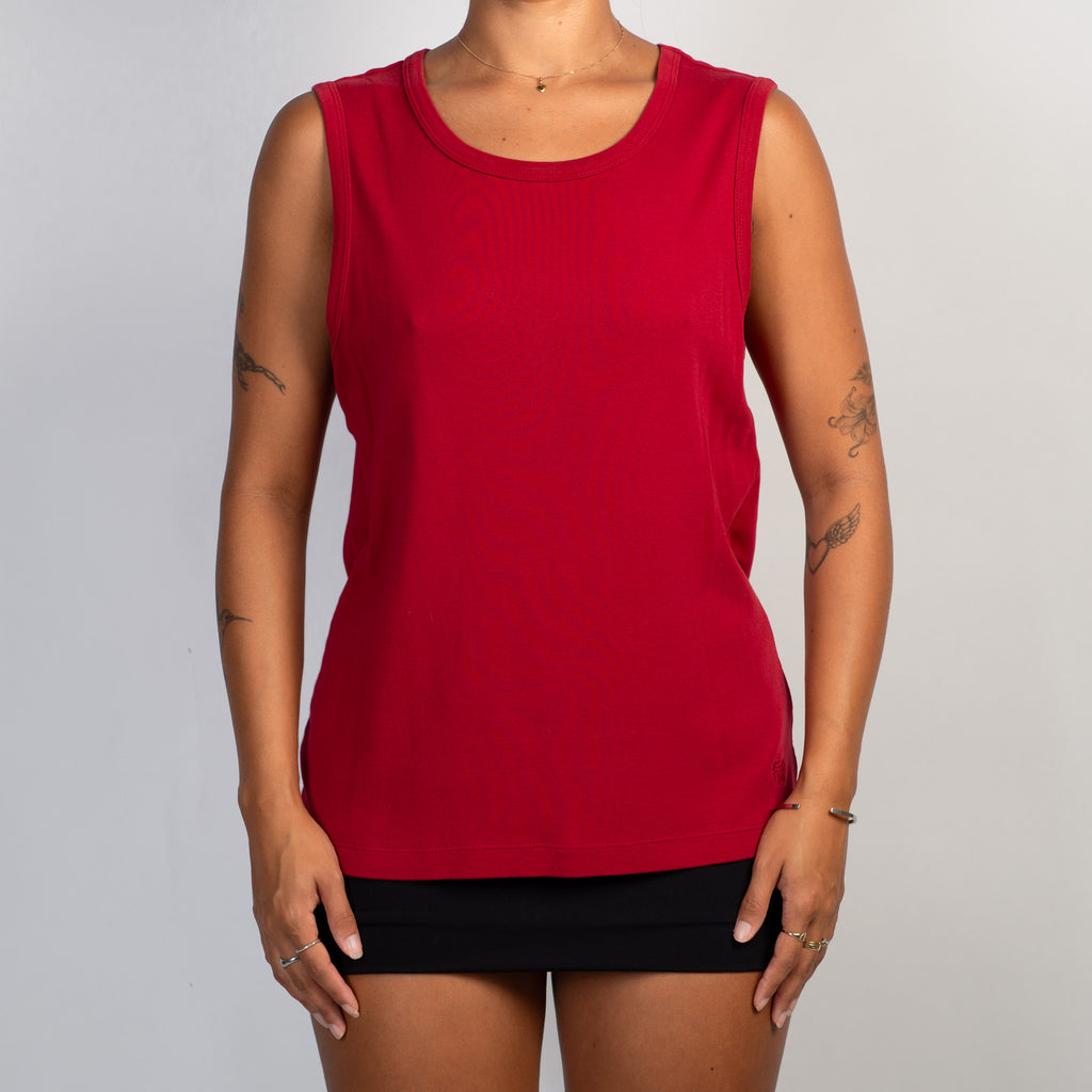 RED LAYERED CARDIGAN SET
