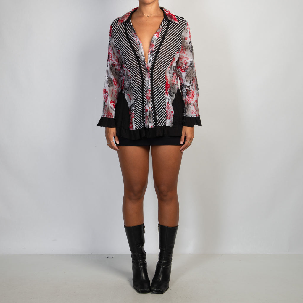PATTERN TEXTURE BLOUSE