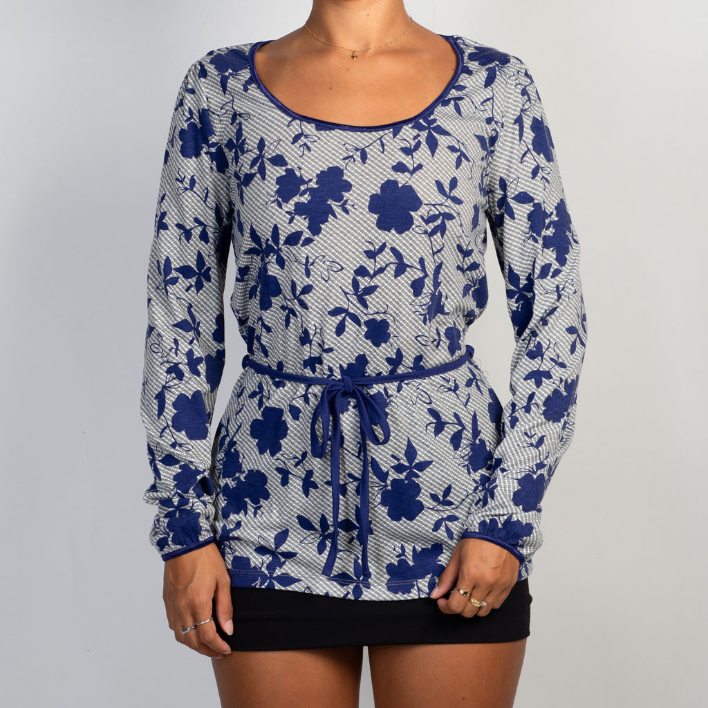 PURPLE FLORAL TOP