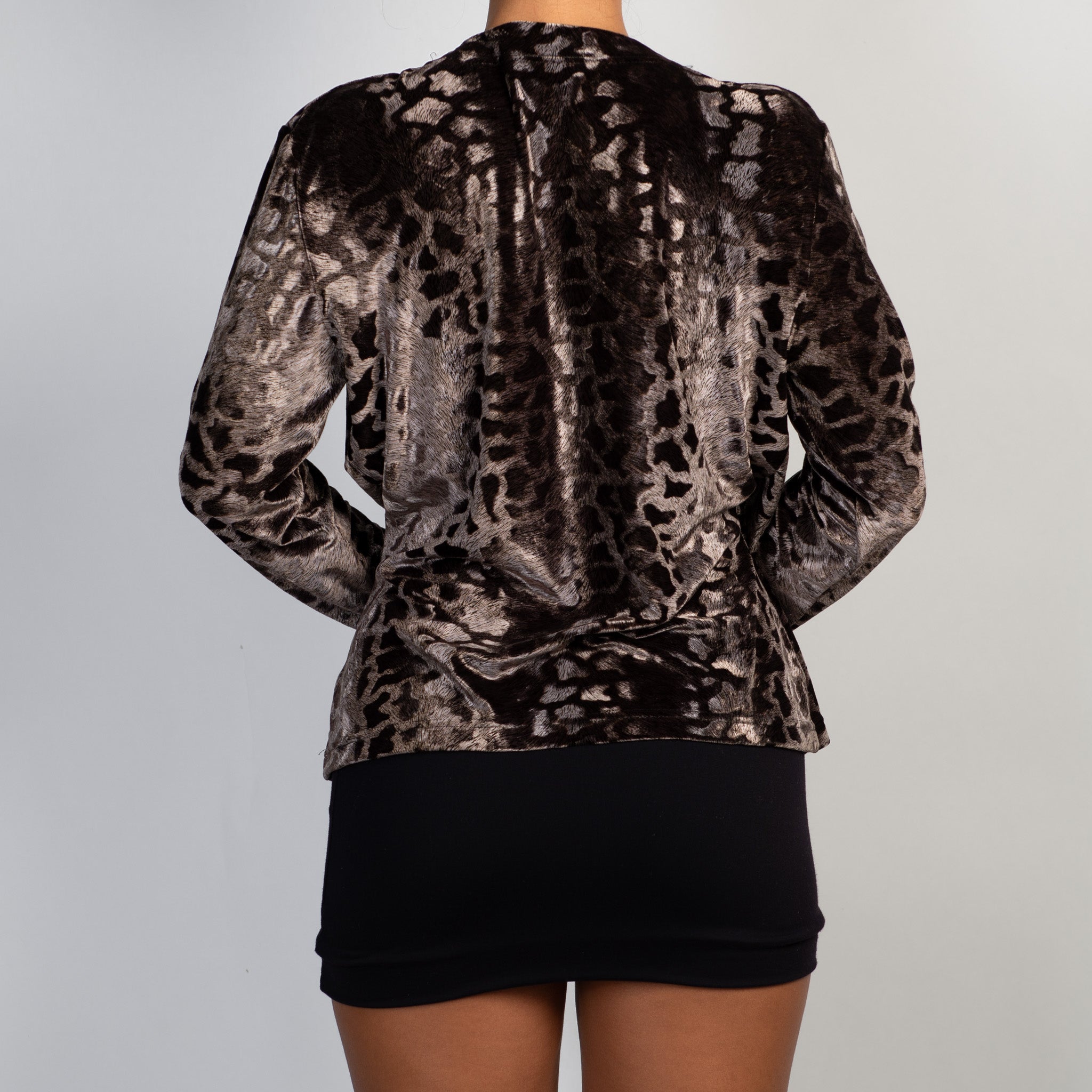 VELOUR PATTERN TOP