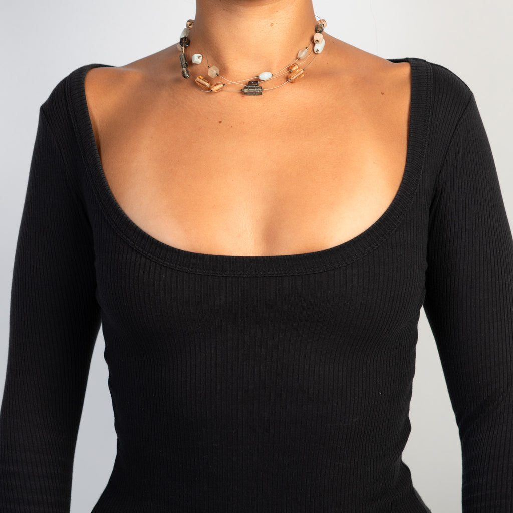 CHUNKY BEADED NECKLACE