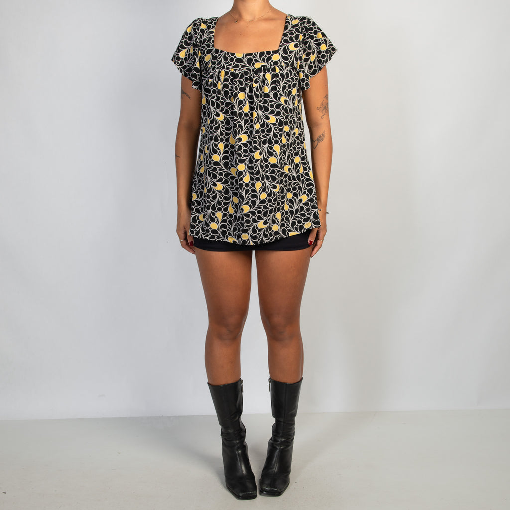 FLORAL BABYDOLL TOP