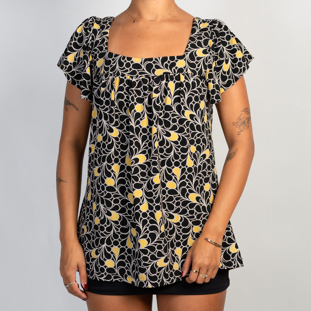 FLORAL BABYDOLL TOP