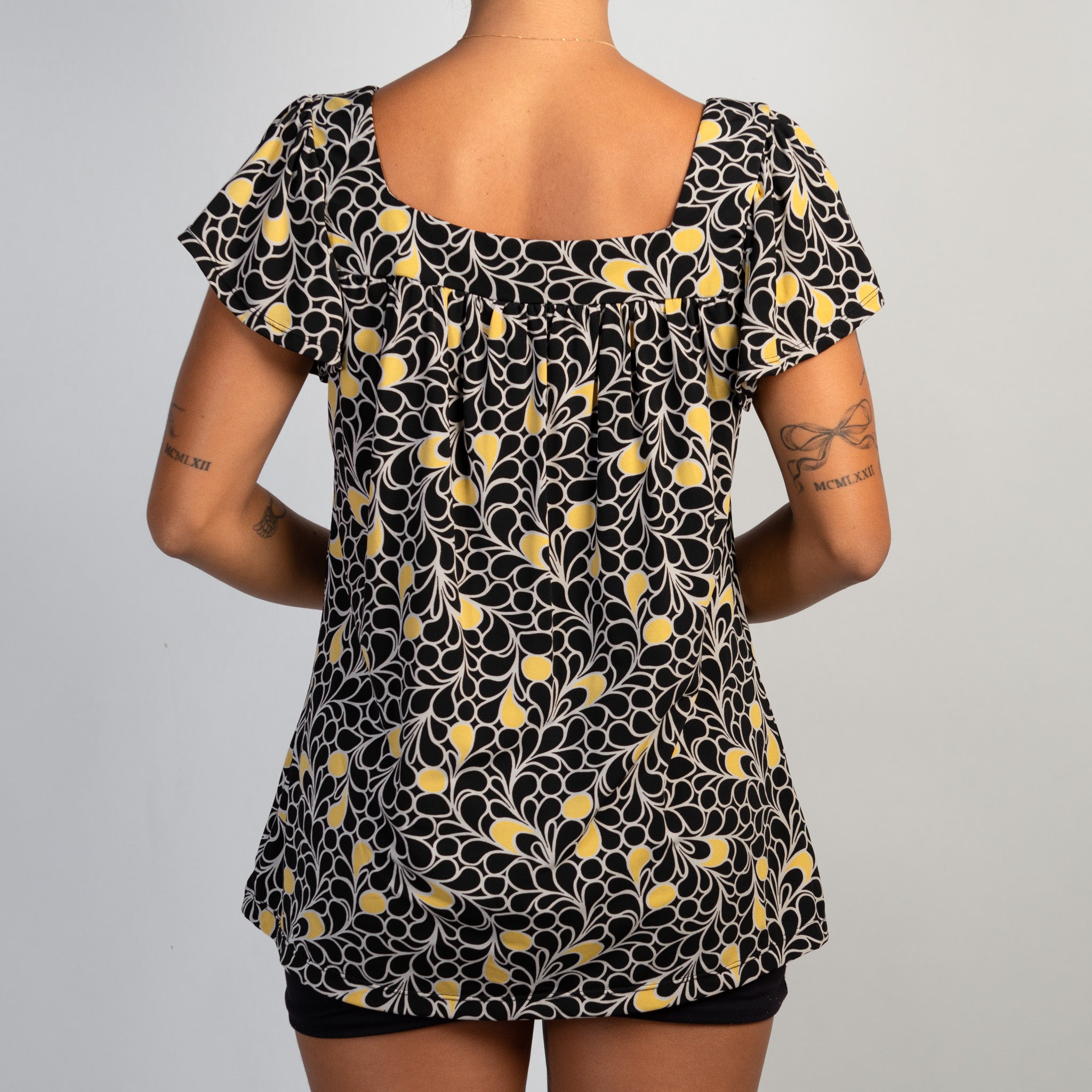 FLORAL BABYDOLL TOP