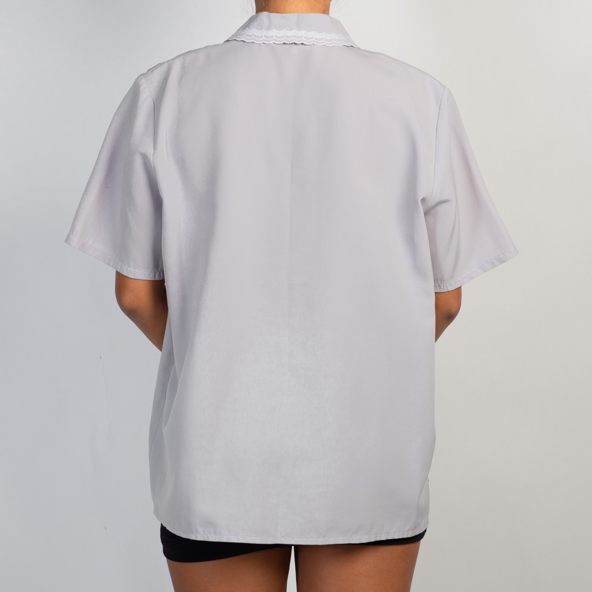 GREY BOXY BLOUSE
