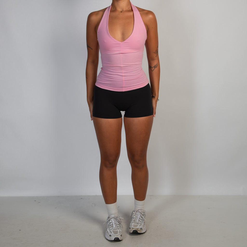 PINK HALTER TOP