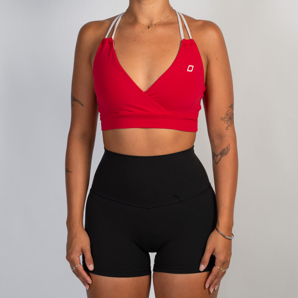 RED SPORTS BRA