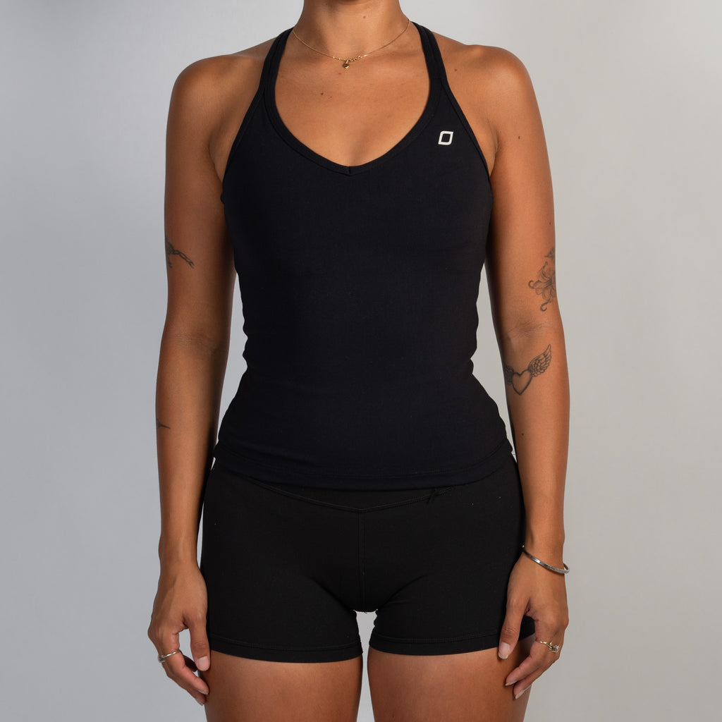 BLACK ACTIVE TANK TOP