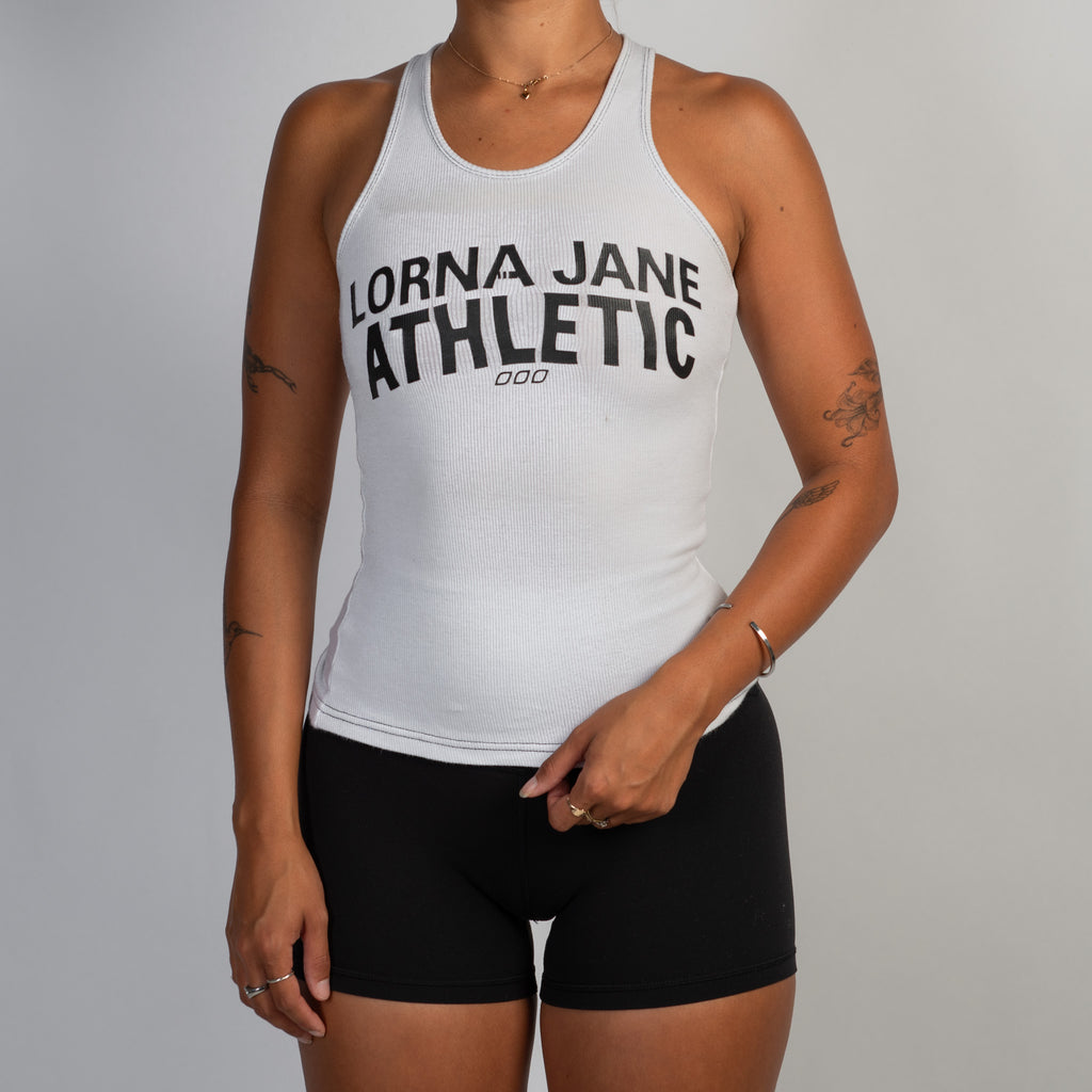 WHITE COTTON TANK TOP