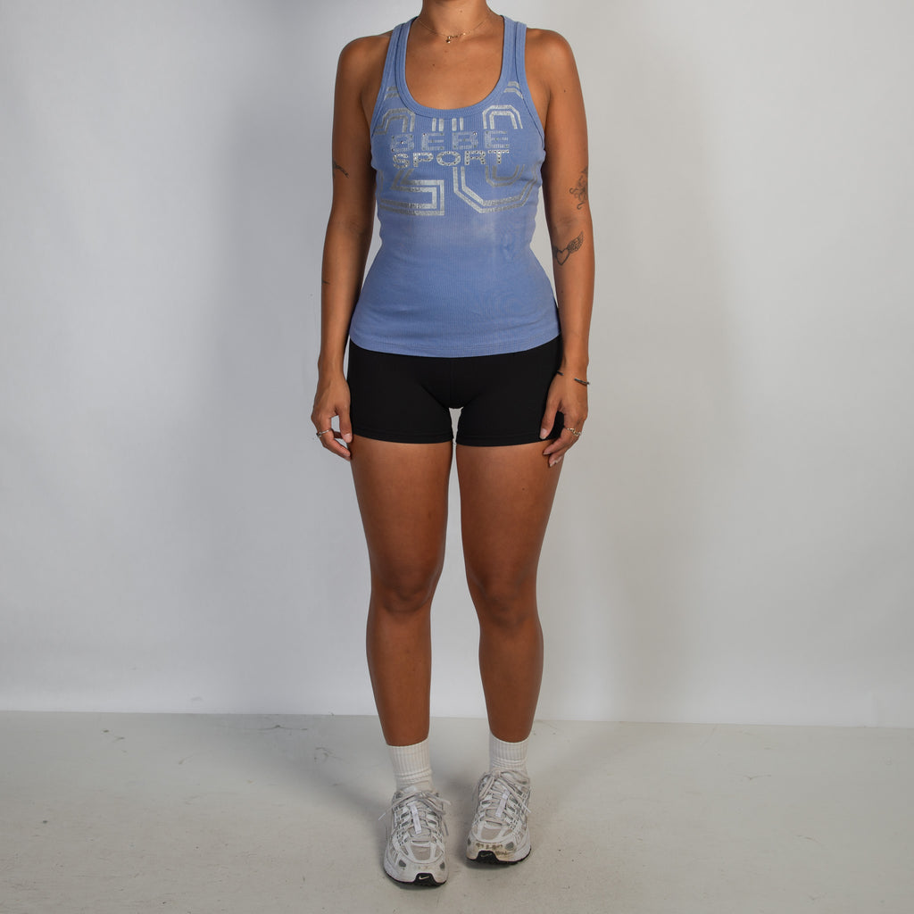 PURPLE COTTON TANK TOP
