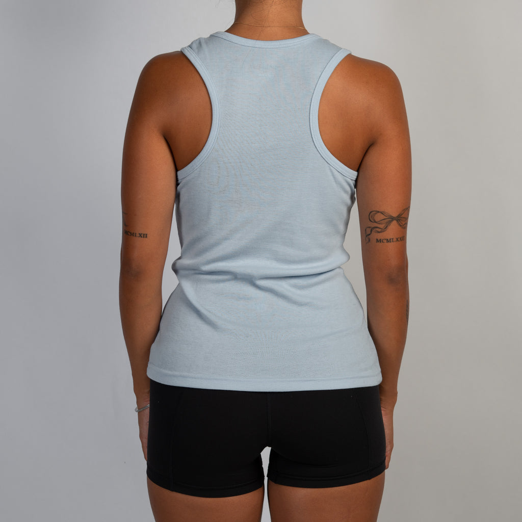 BLUE COTTON TANK TOP