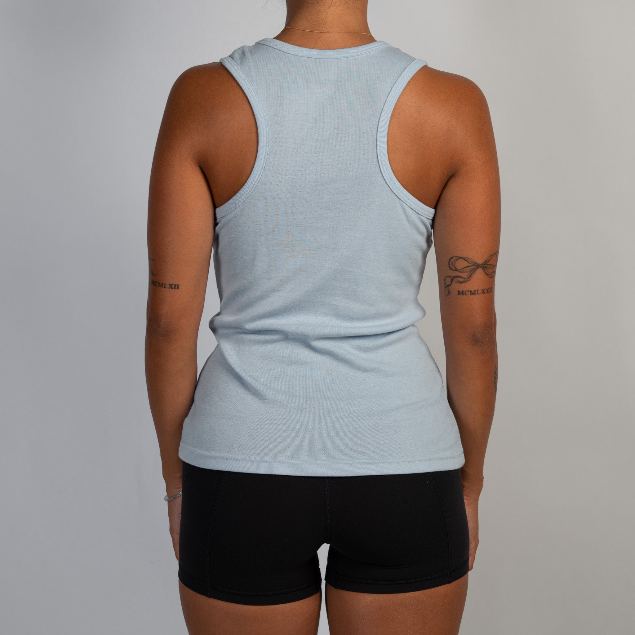 BLUE COTTON TANK TOP