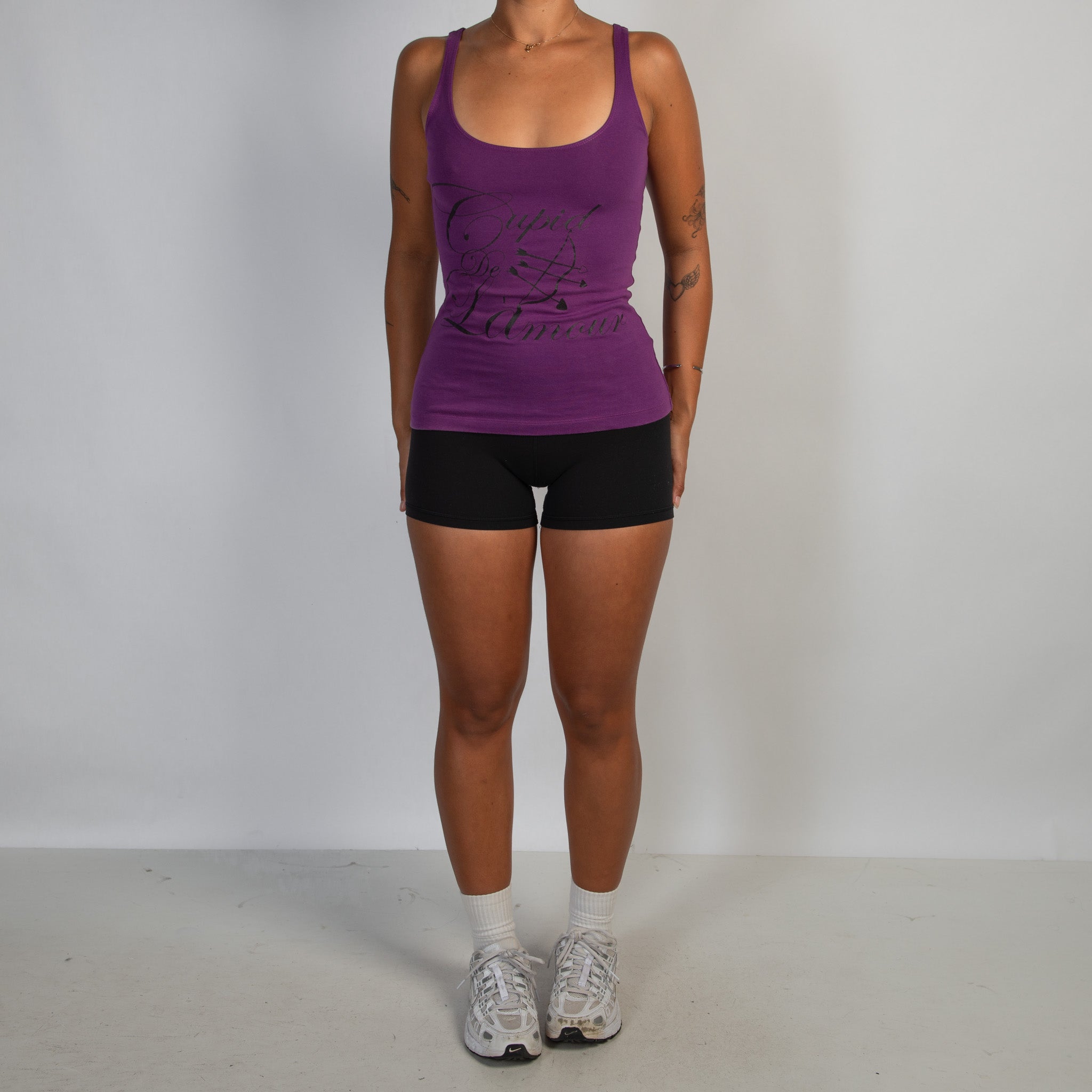 DEEP PURPLE COTTON TANK TOP
