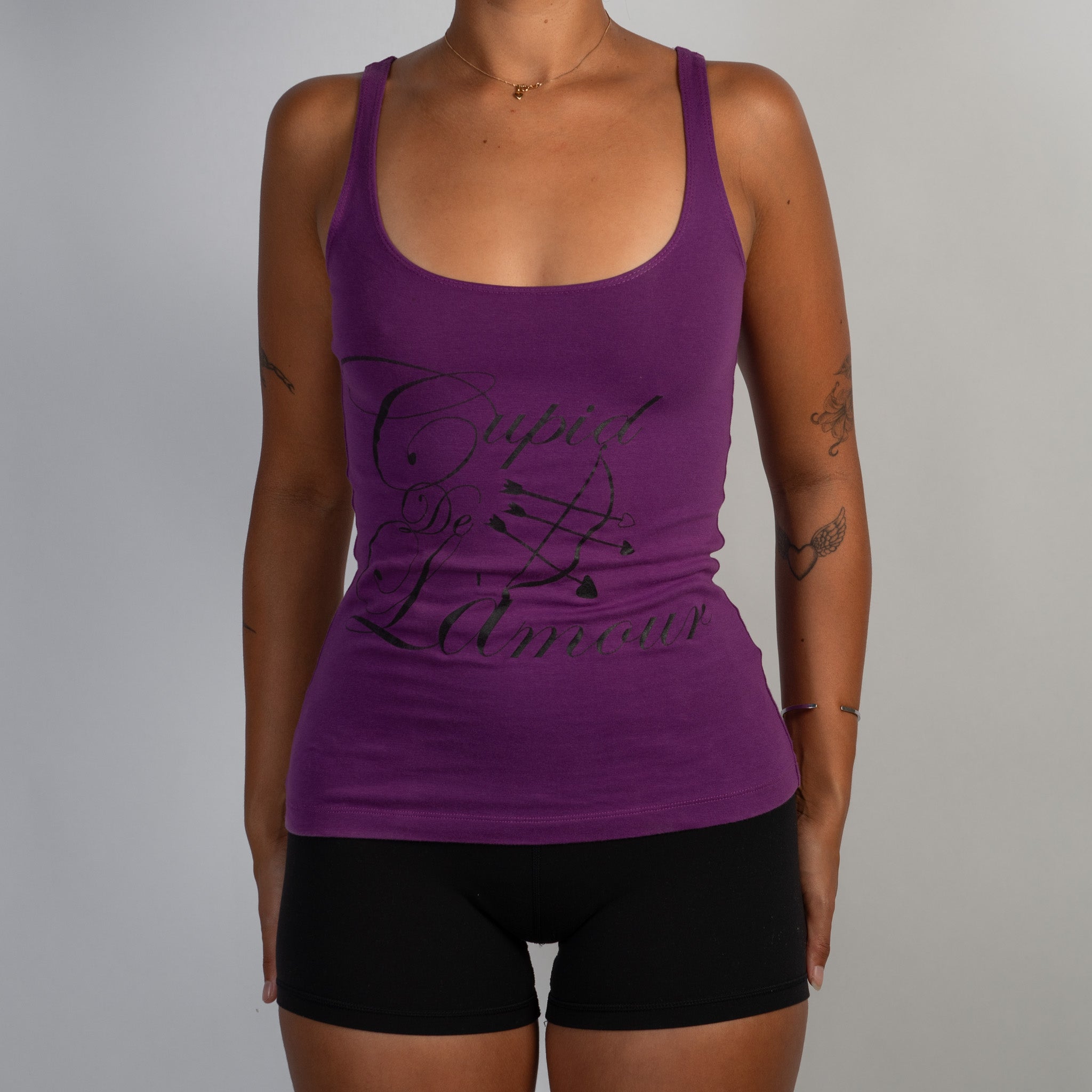 DEEP PURPLE COTTON TANK TOP