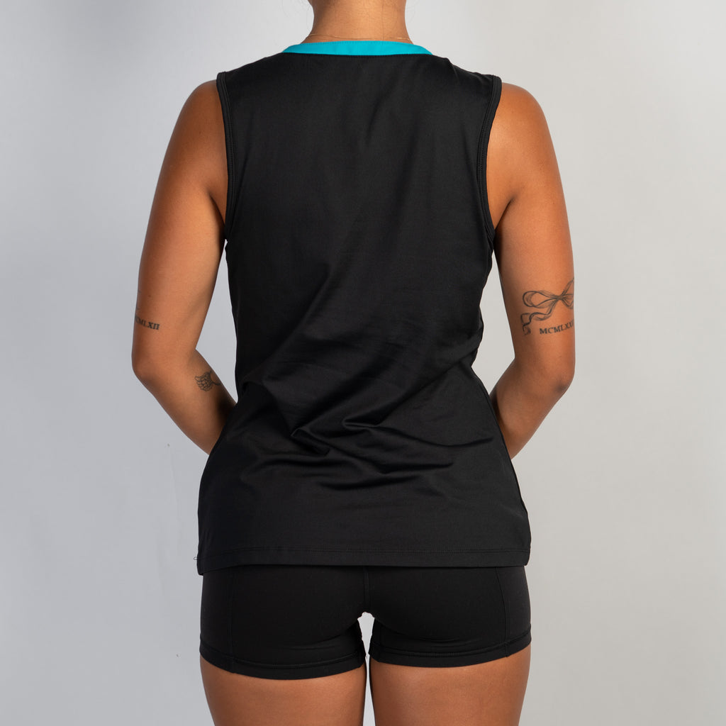 BLUE TRIM ACTIVE TANK TOP