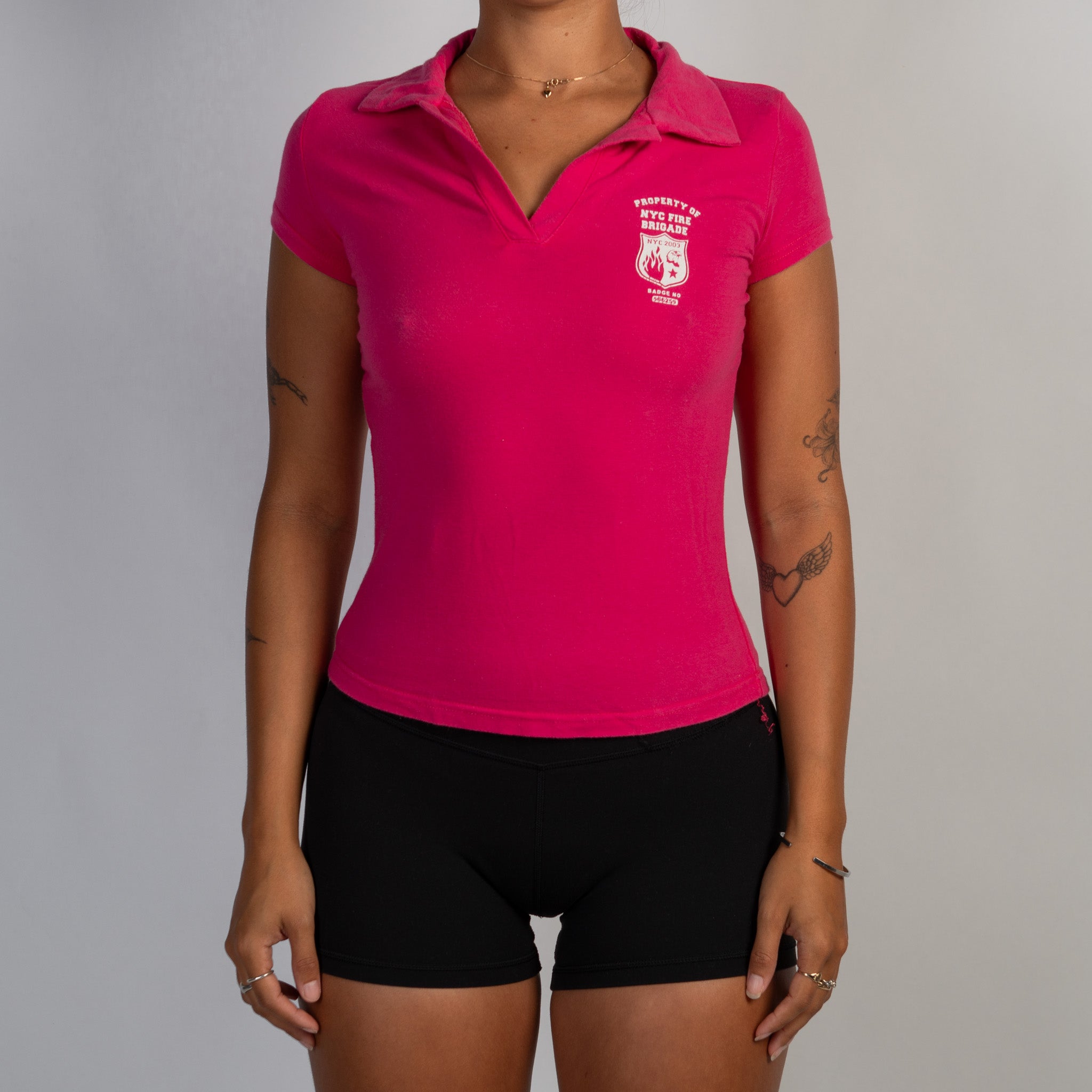 HOT PINK COTTON POLO