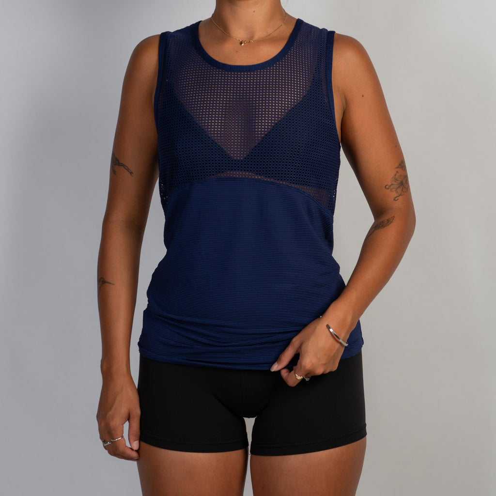 NAVY ACTIVE TANK TOP