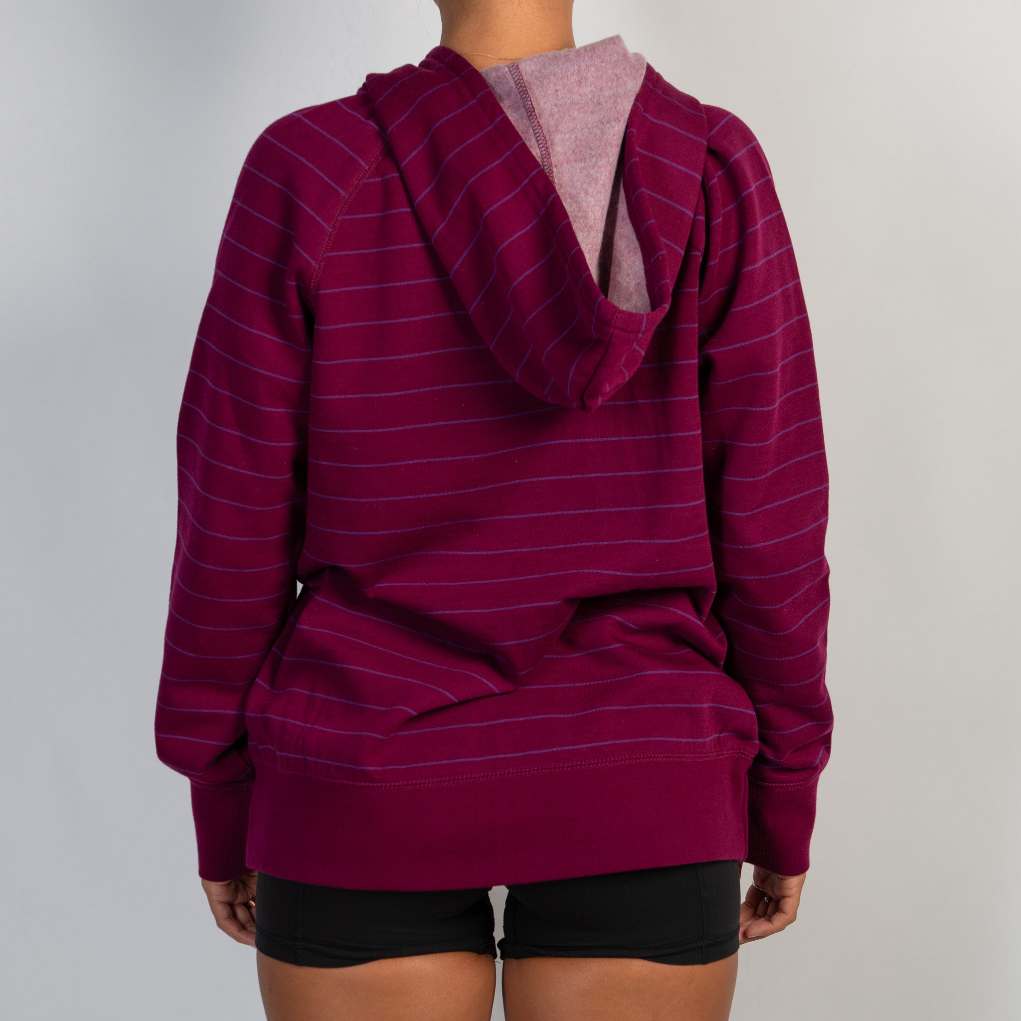 FUSHCIA STRIPE FLEECE JACKET