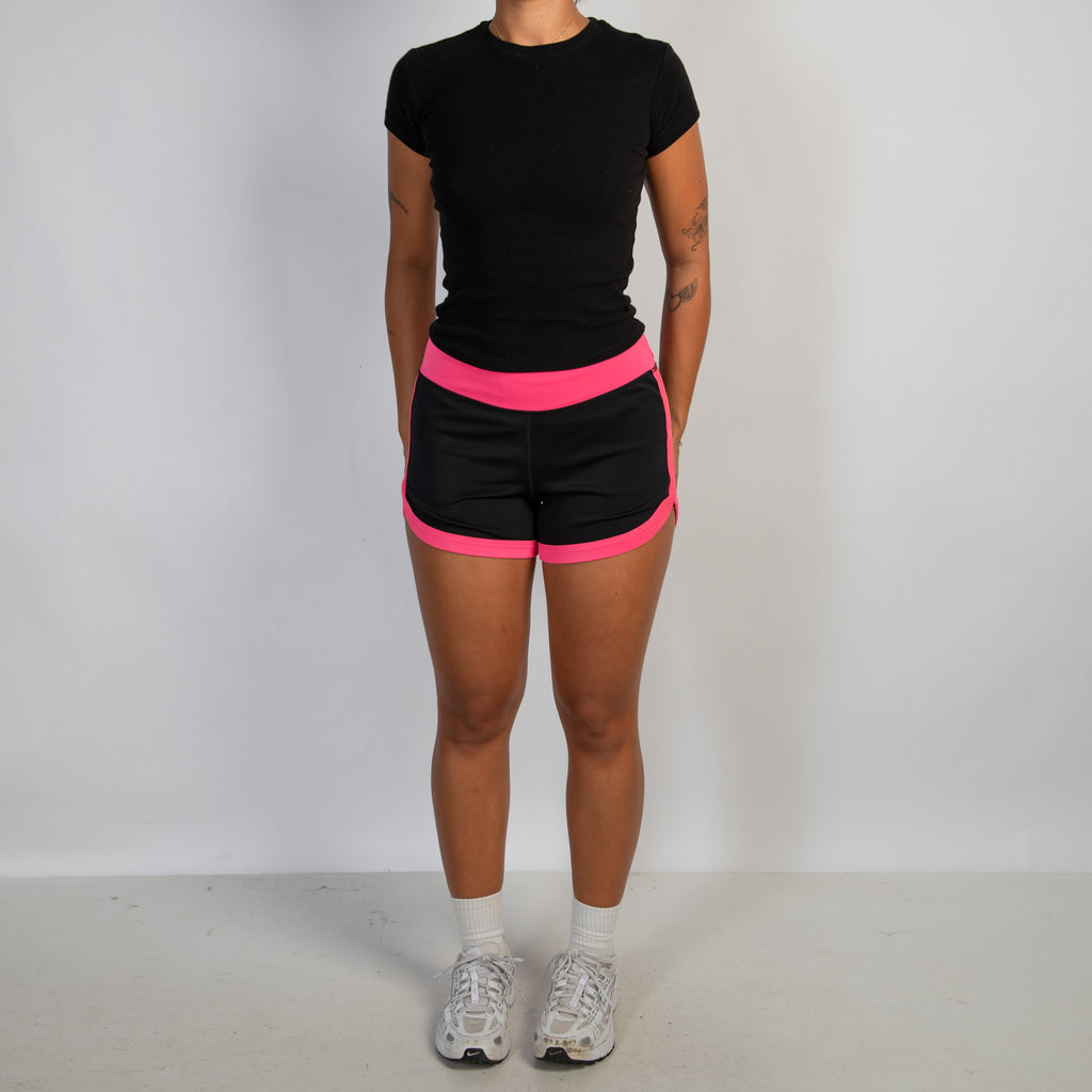 PINK TRIM BIKE SHORTS