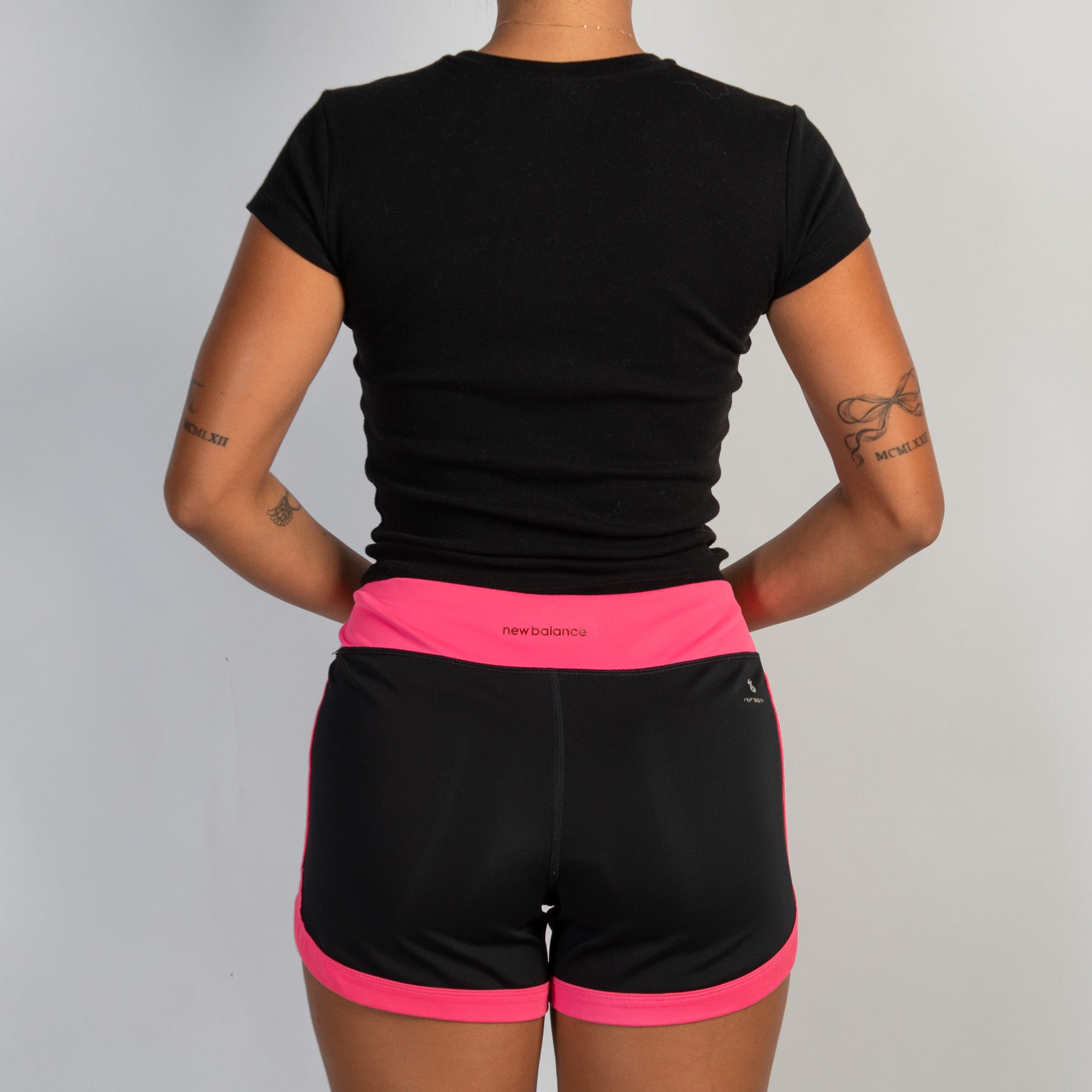 PINK TRIM BIKE SHORTS