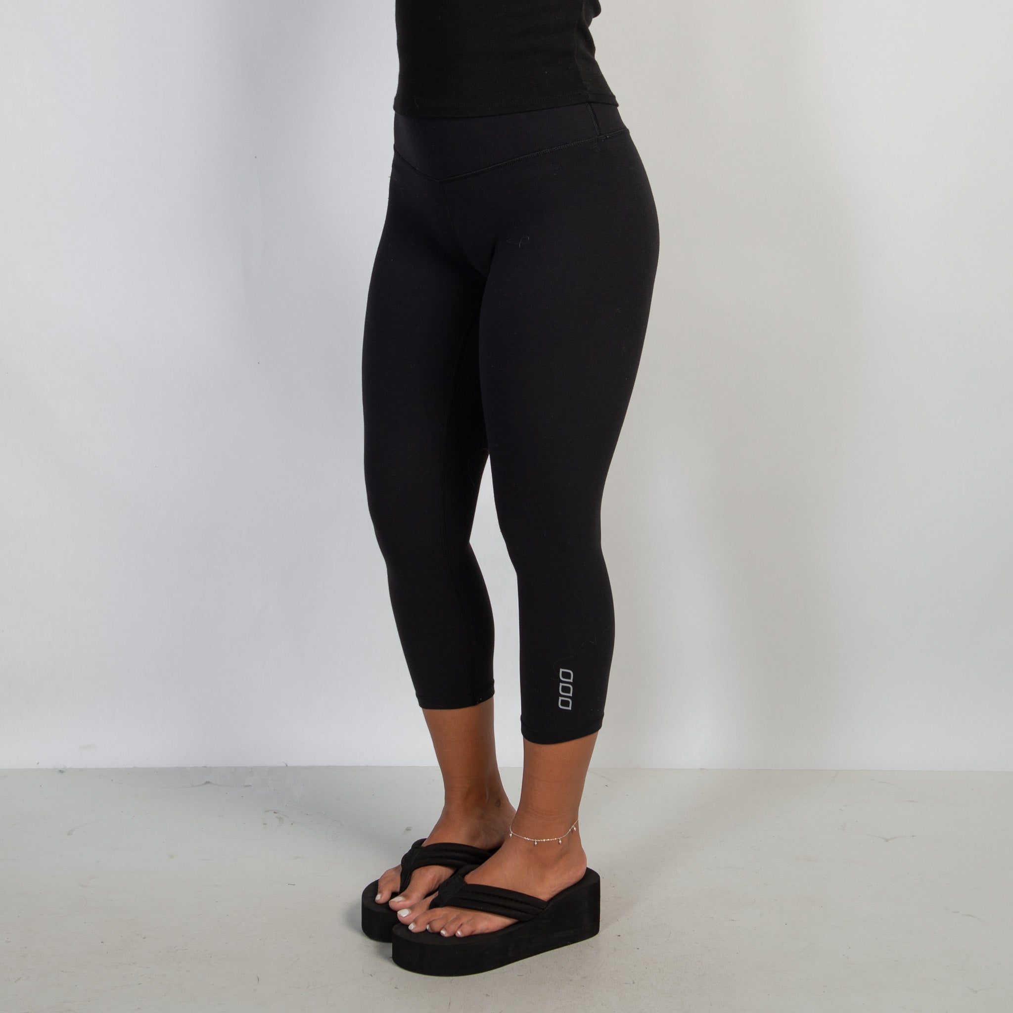 BLACK 7/8 LENGTH TIGHTS