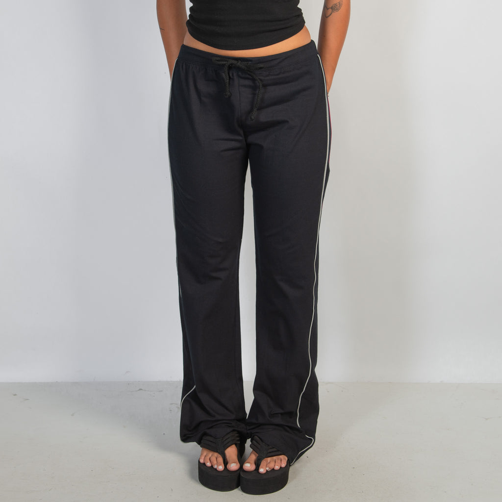 BLACK BOOTCUT LOUNGE PANTS