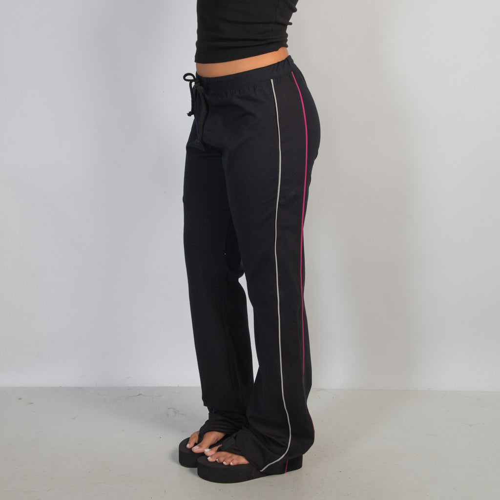 BLACK BOOTCUT LOUNGE PANTS