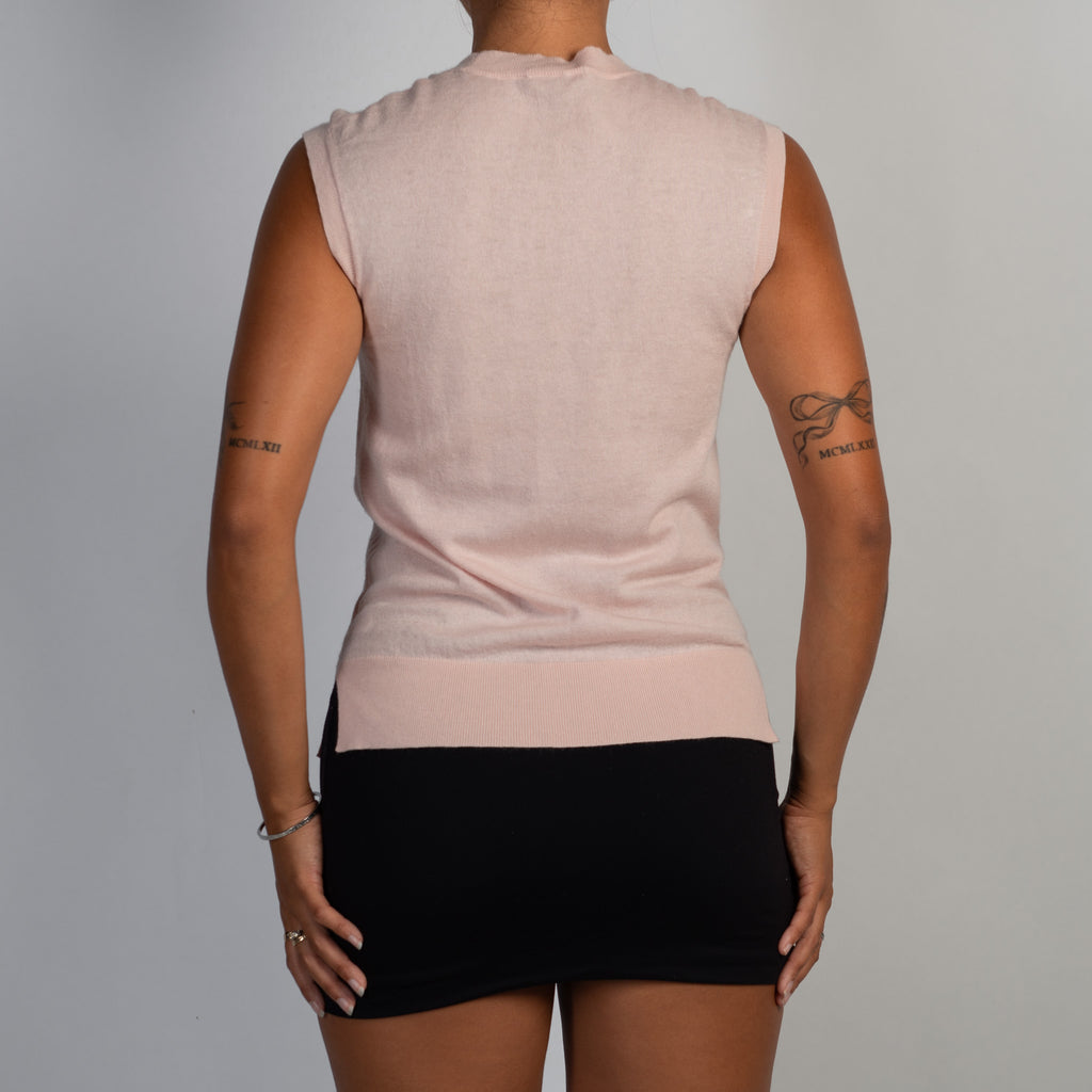 PINK WOOL KNIT TOP