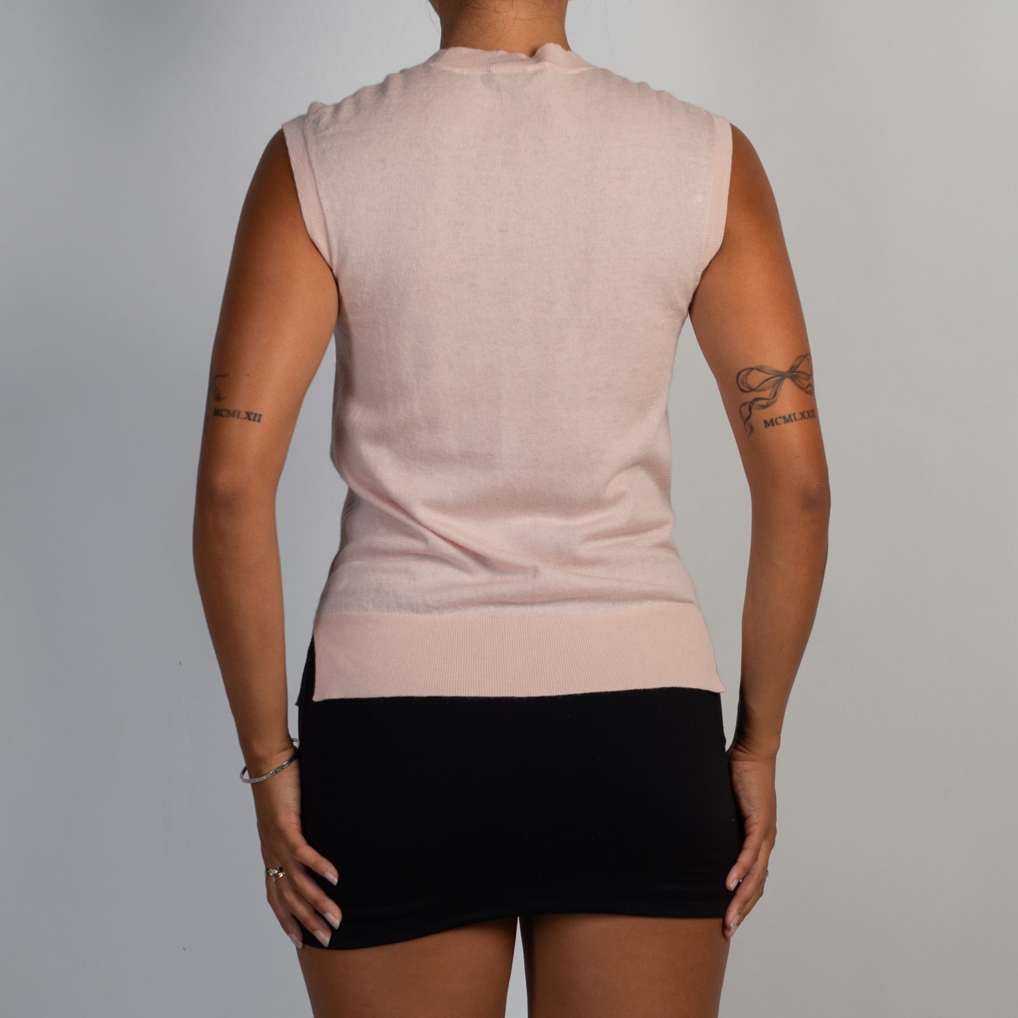 PINK WOOL KNIT TOP