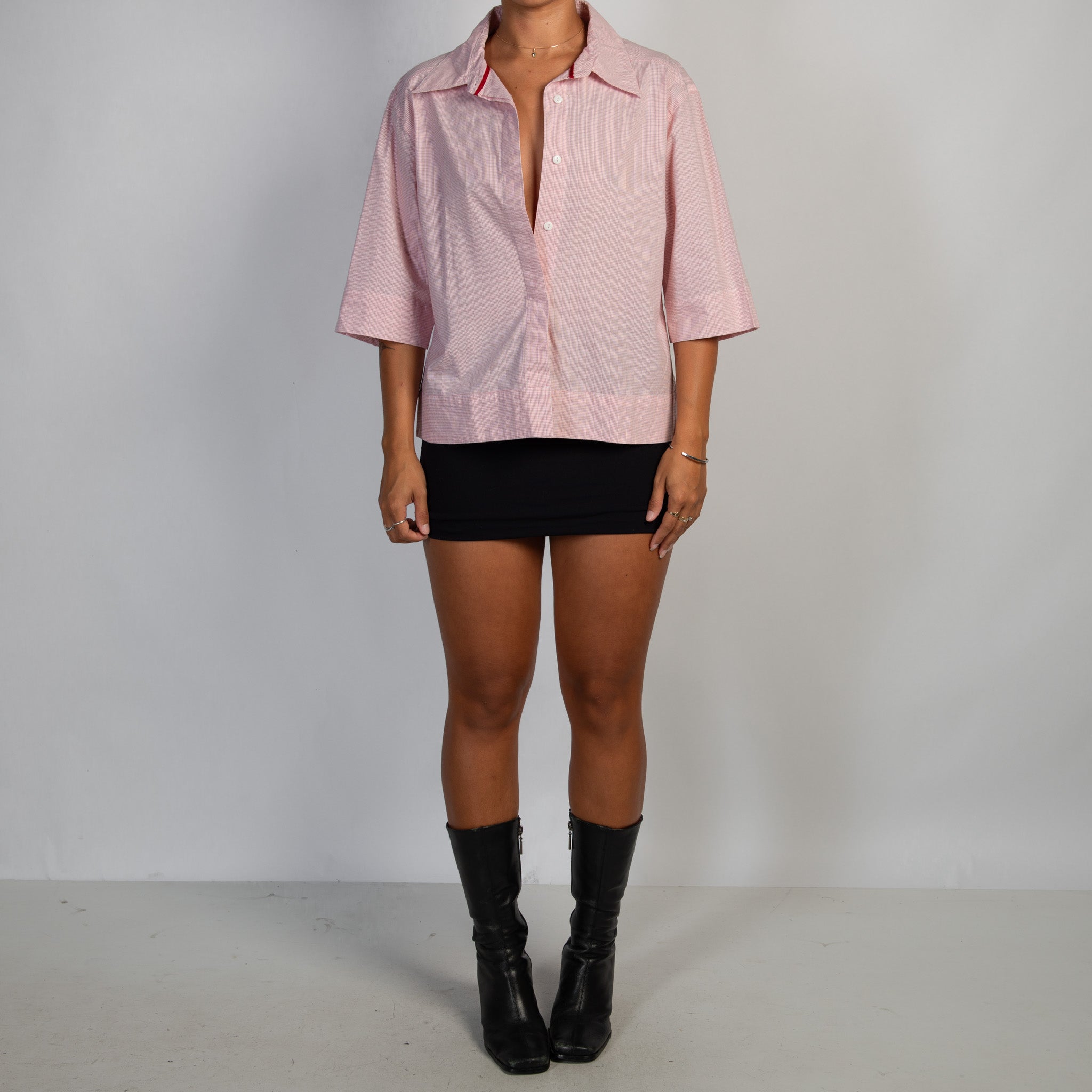 BOXY CHECK BLOUSE