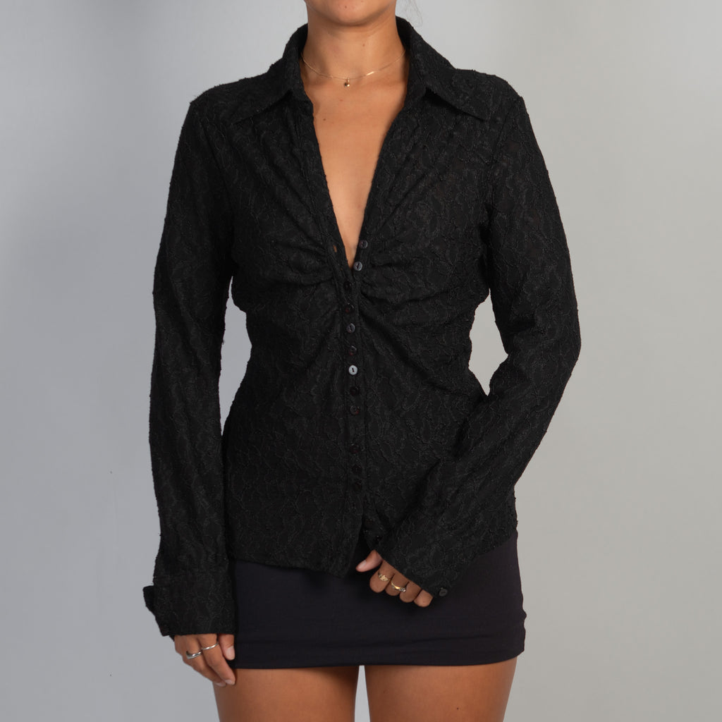 BLACK LACE BLOUSE