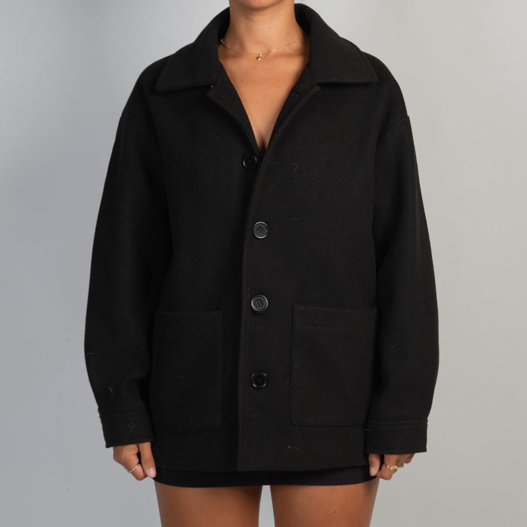 BLACK FELT JACKET