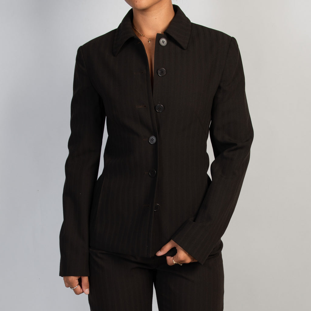 PINSTRIPE WOOL SUIT SET