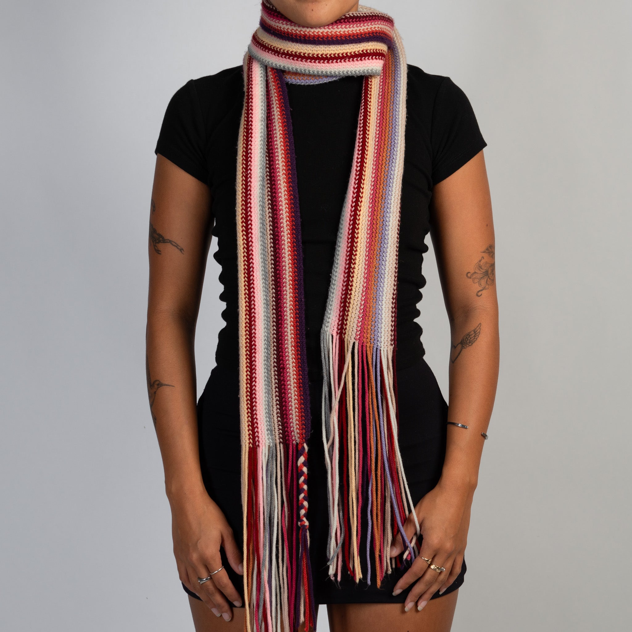MULTICOLOUR STRIPE SCARF