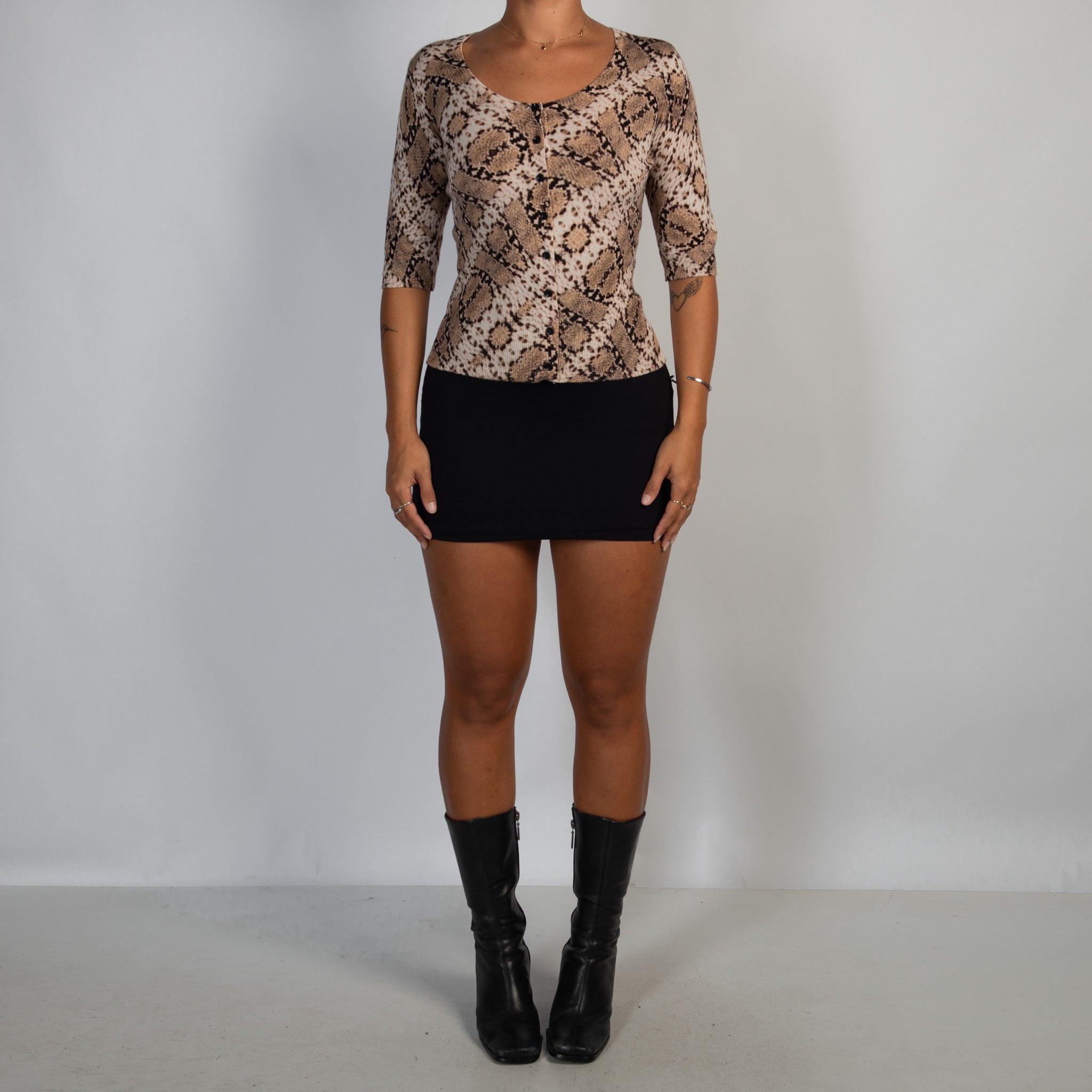 ANIMAL PRINT CARDIGAN