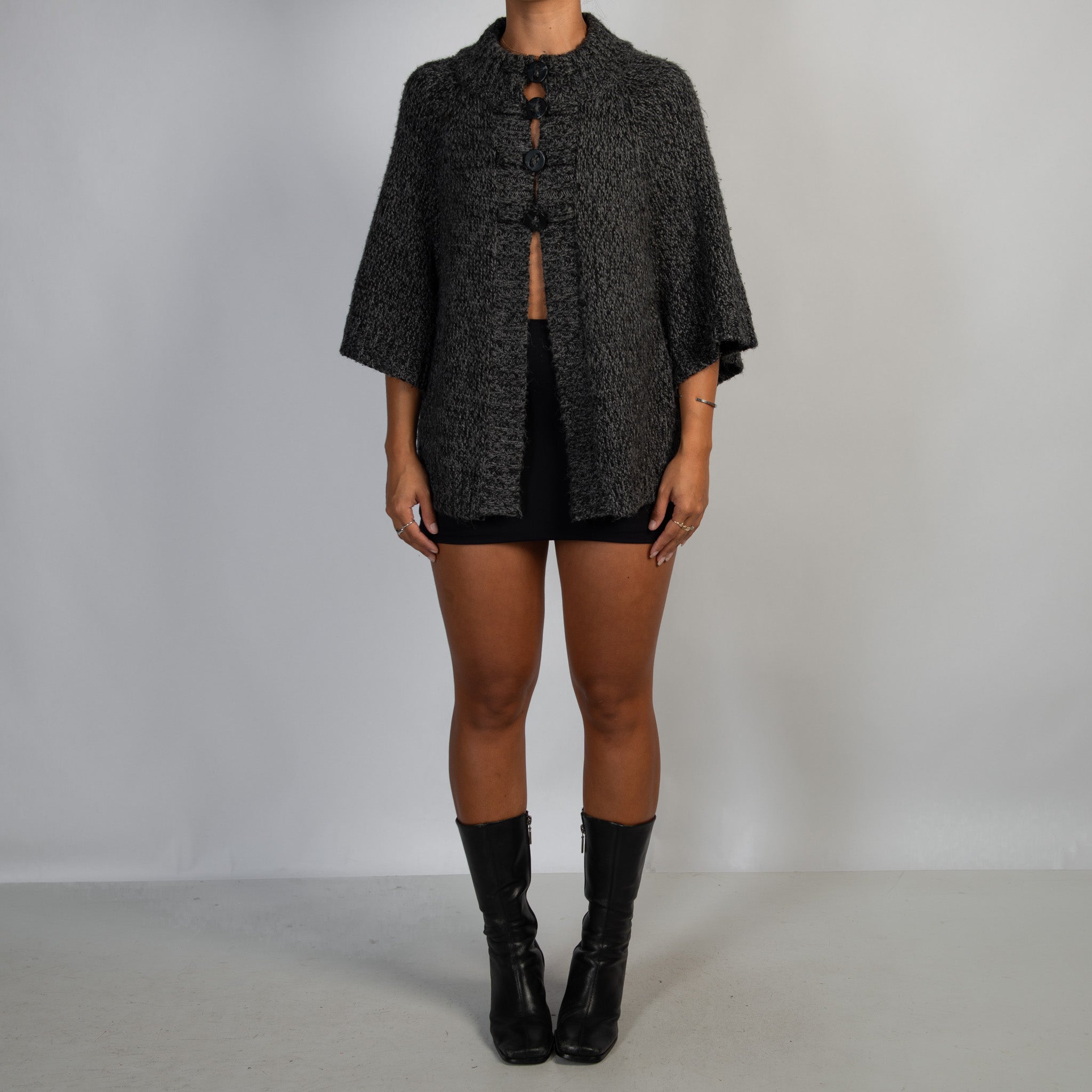 GREY MARLE CARDIGAN