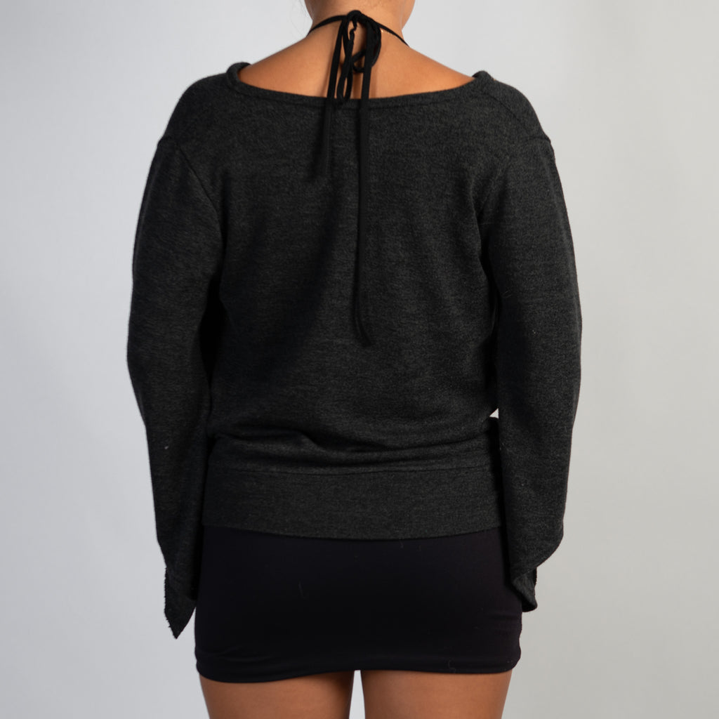 CHARCOAL LAYERED TOP