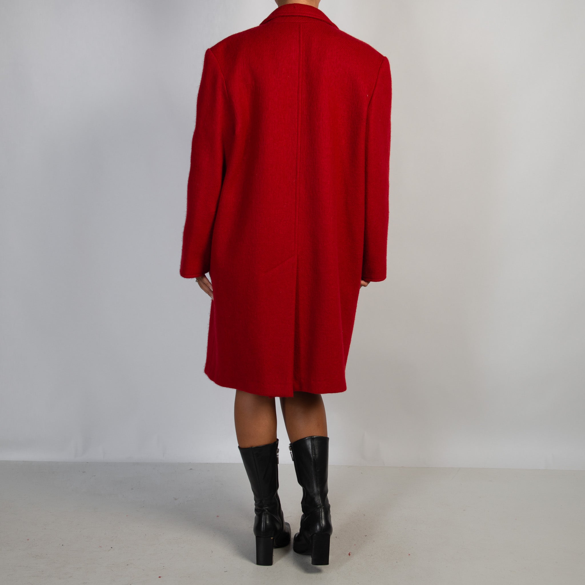 RED WOOL COAT