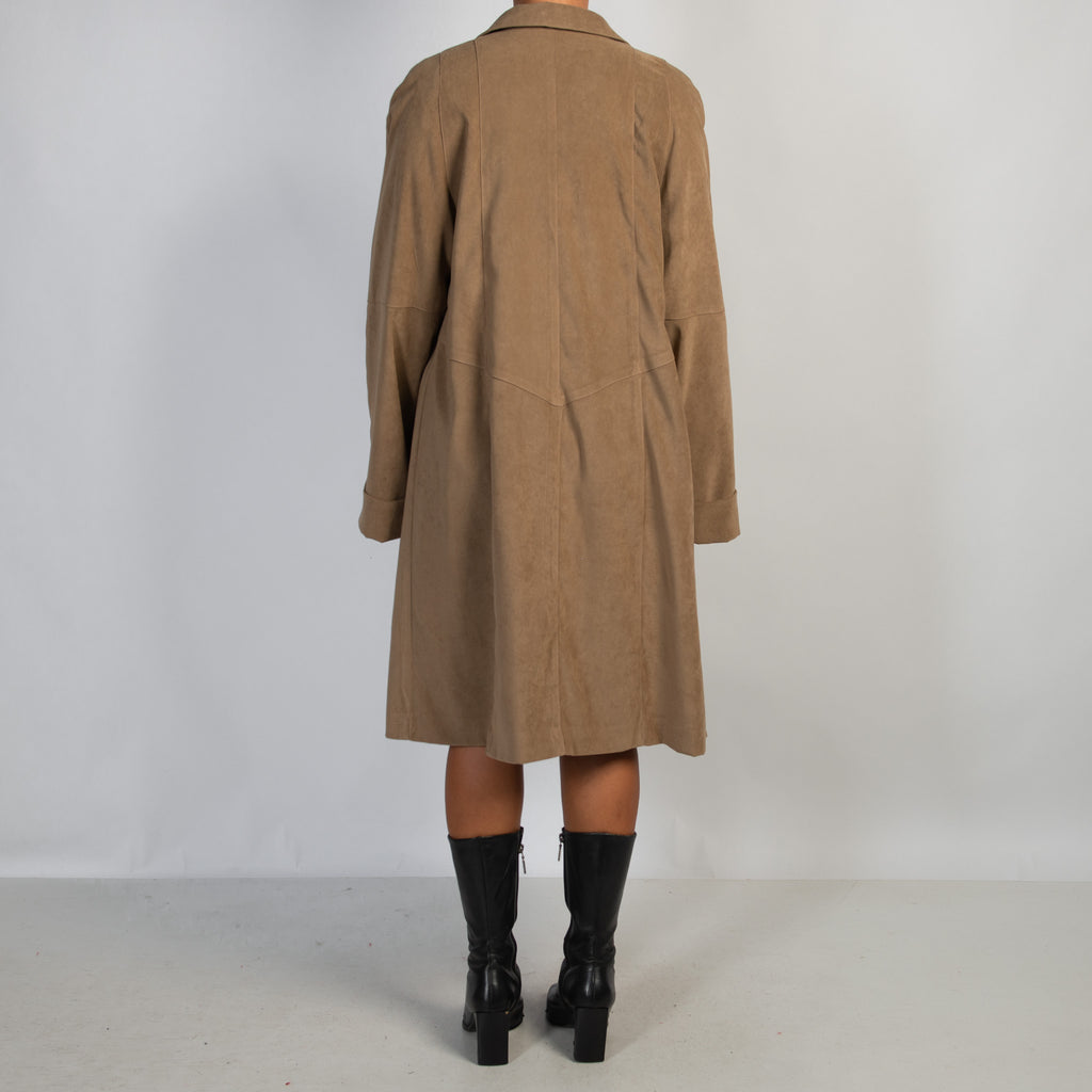 TAN LONGLINE COAT