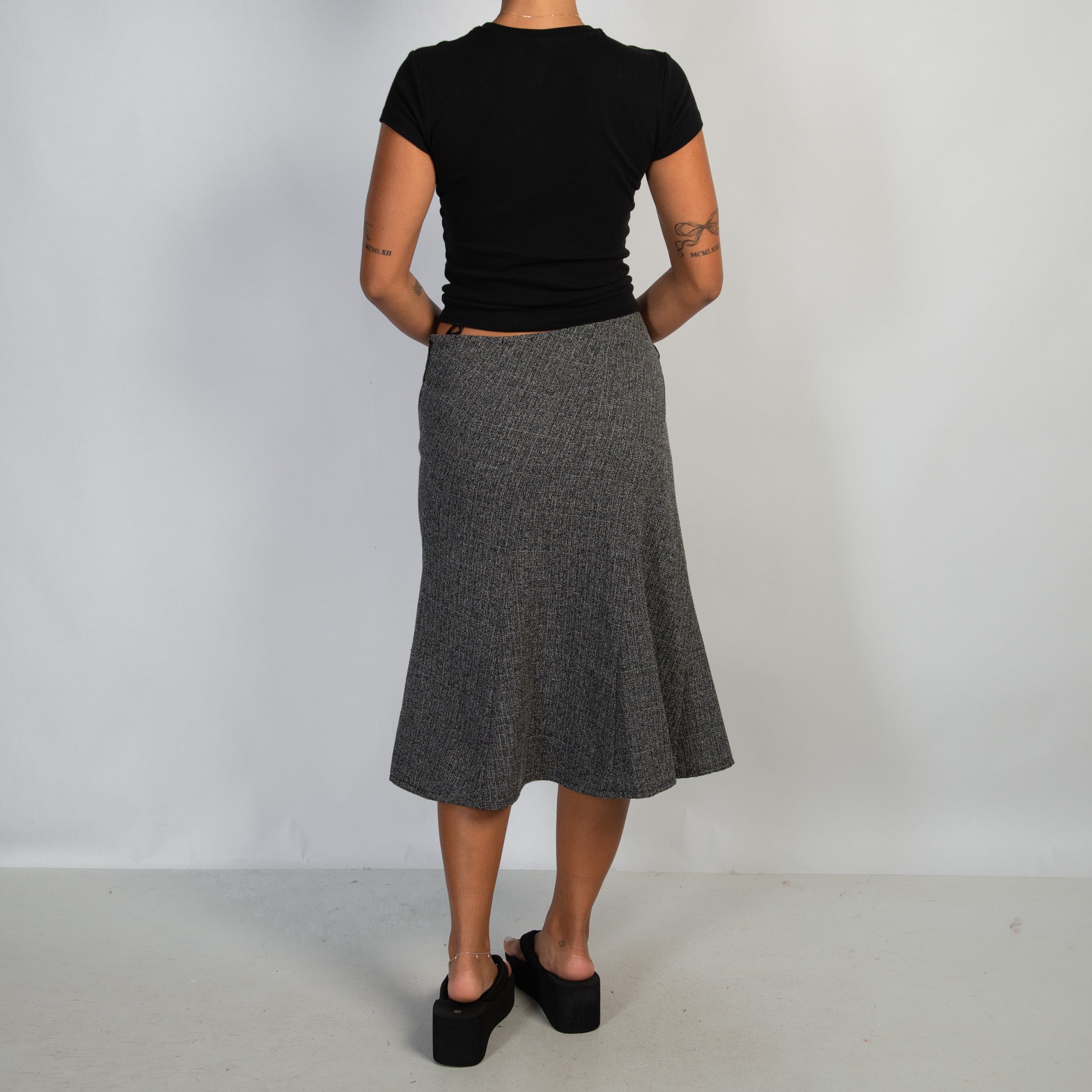 B&W MARLE MIDI SKIRT