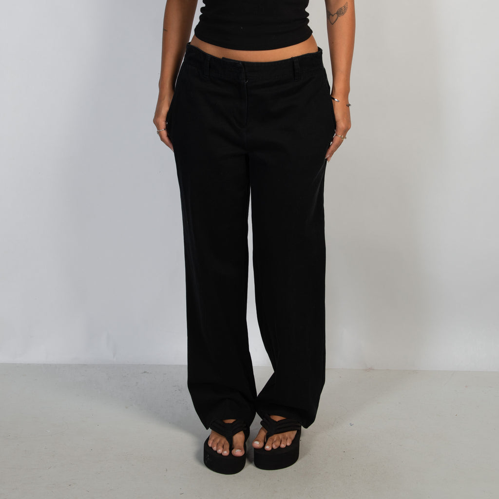 BLACK COTTON DRILL PANTS