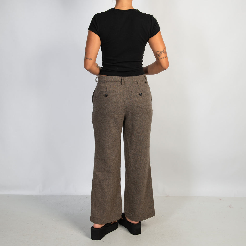 BROWN WOOL TROUSERS