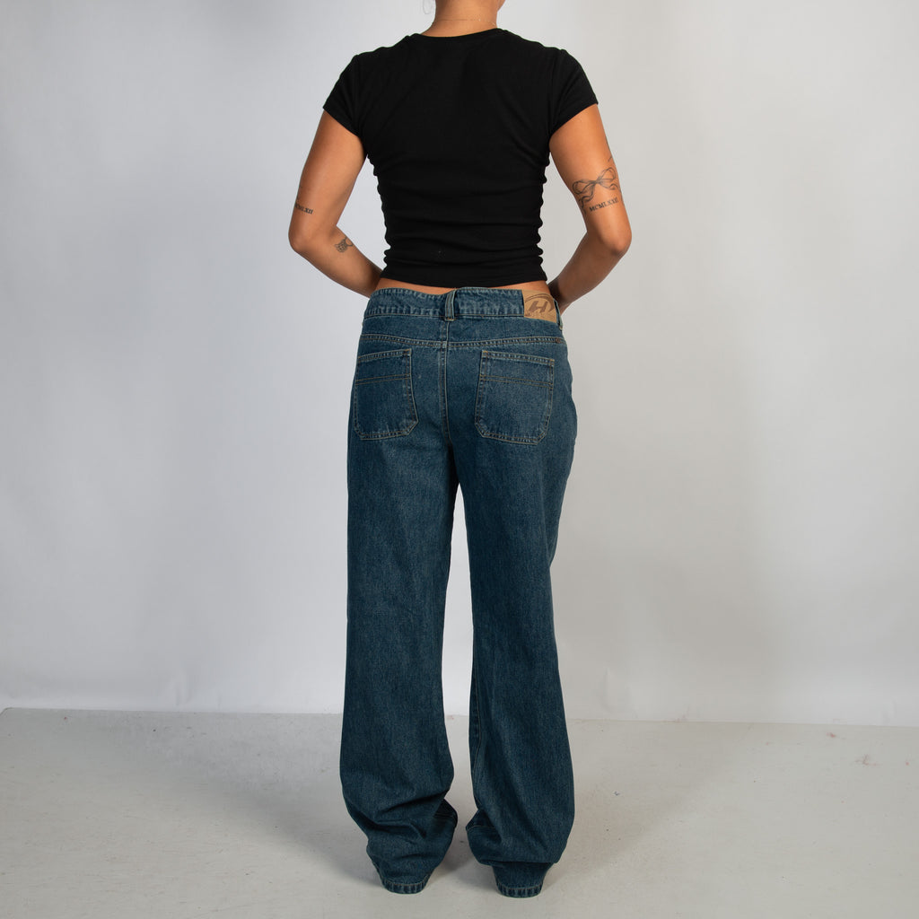FADED WASH DENIM JEANS