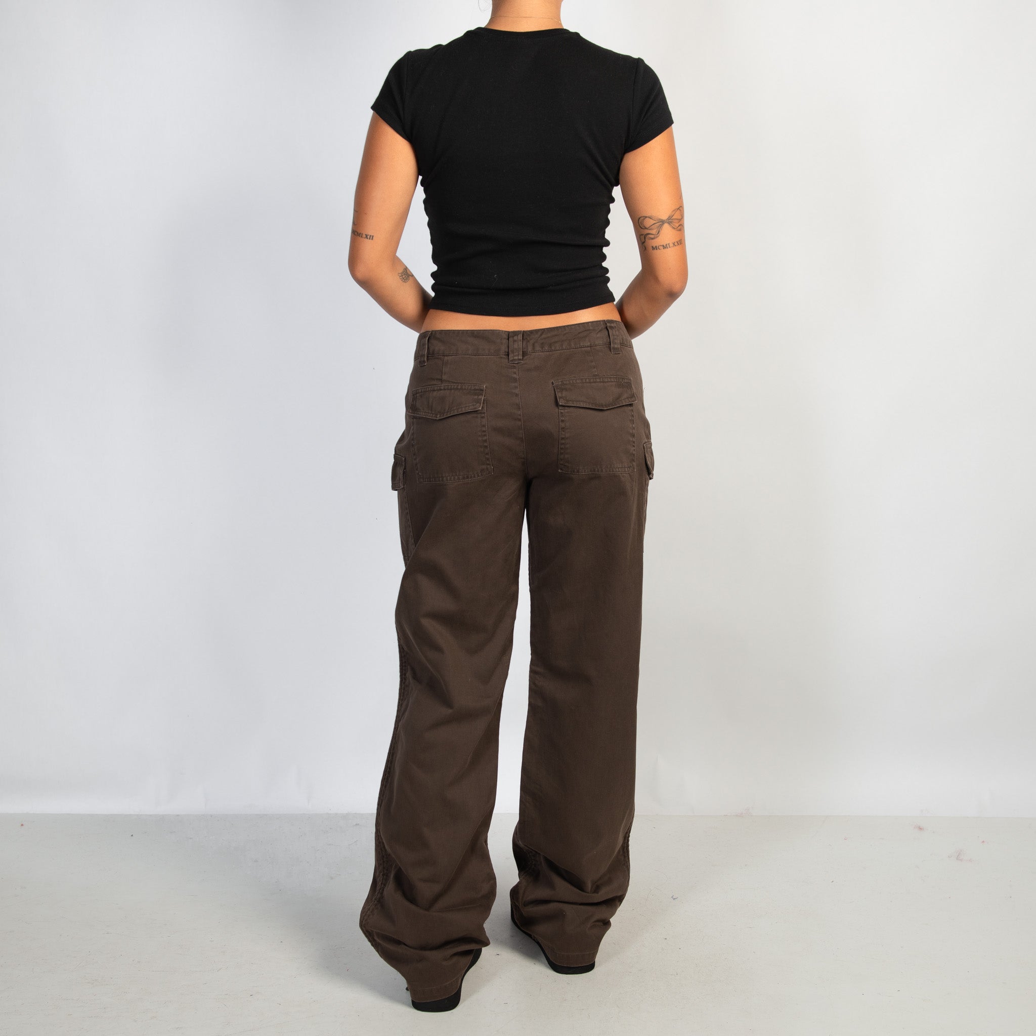 BROWN COTTON DRILL PANTS
