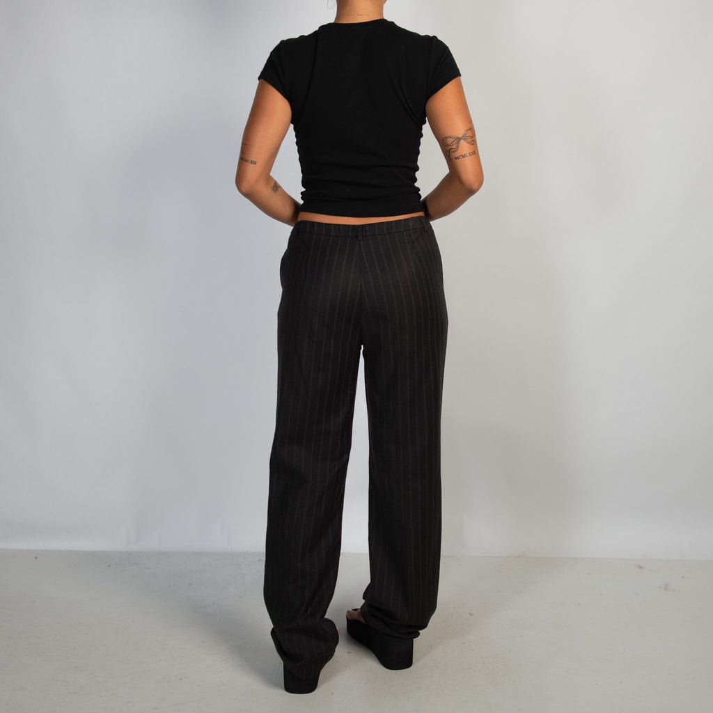 WOOL STRIPE TROUSERS