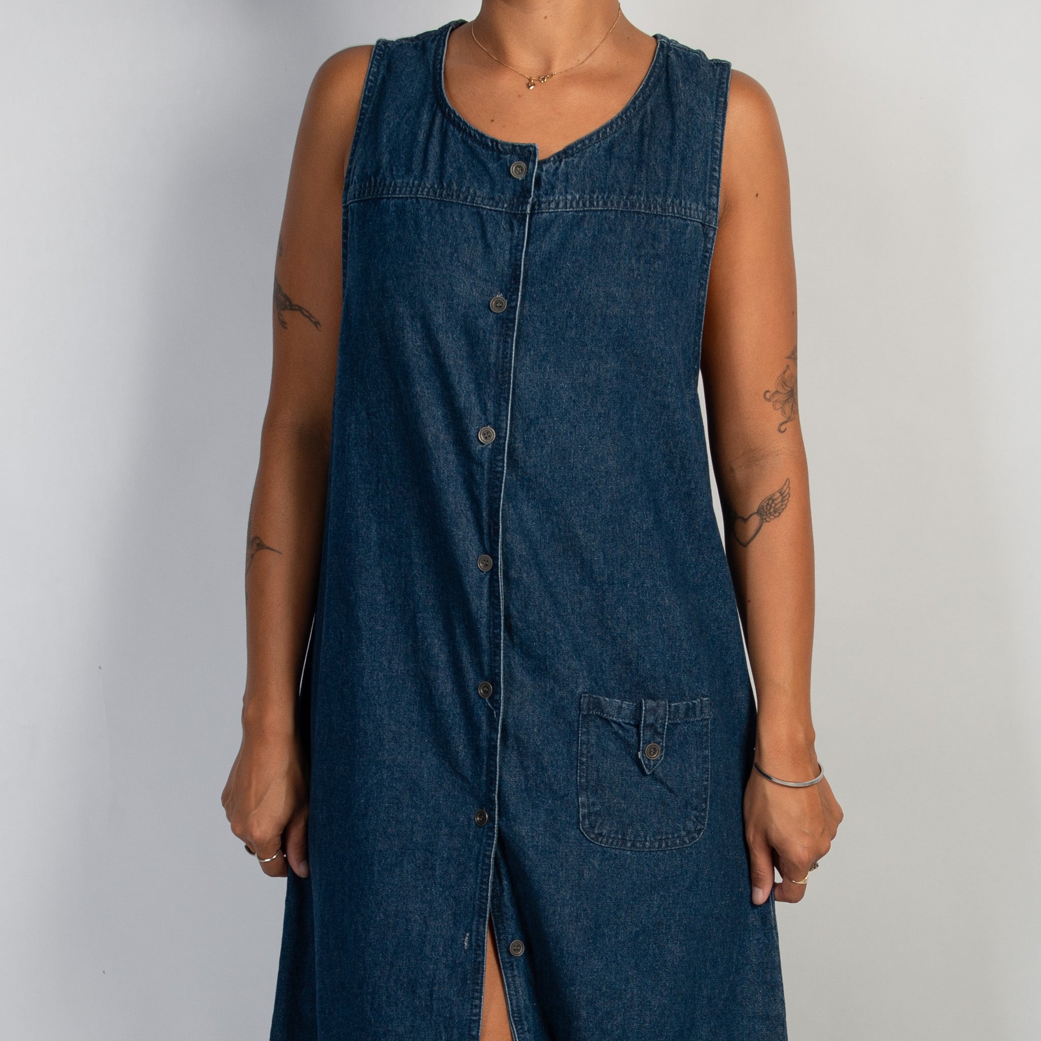 DENIM MAXI DRESS