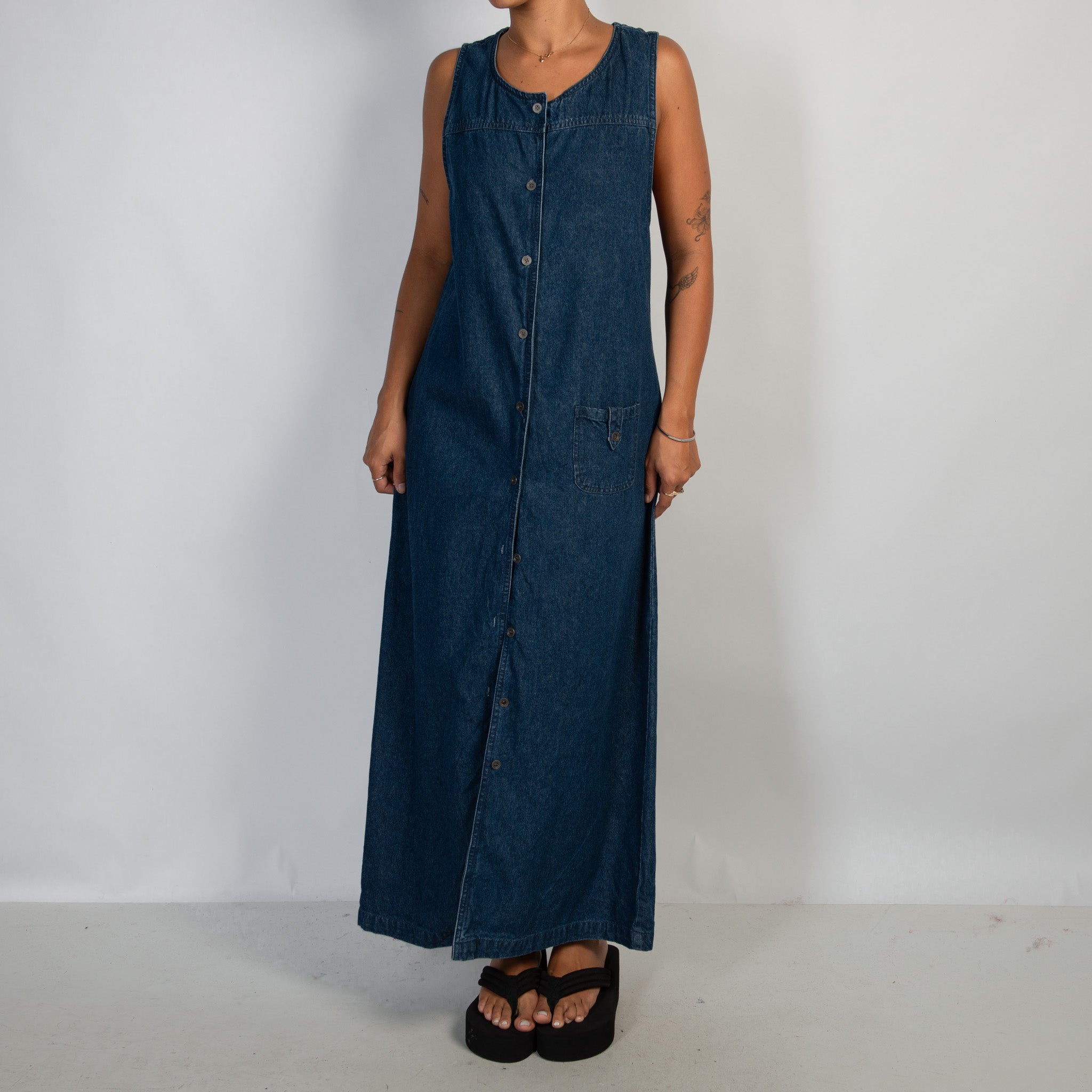 DENIM MAXI DRESS